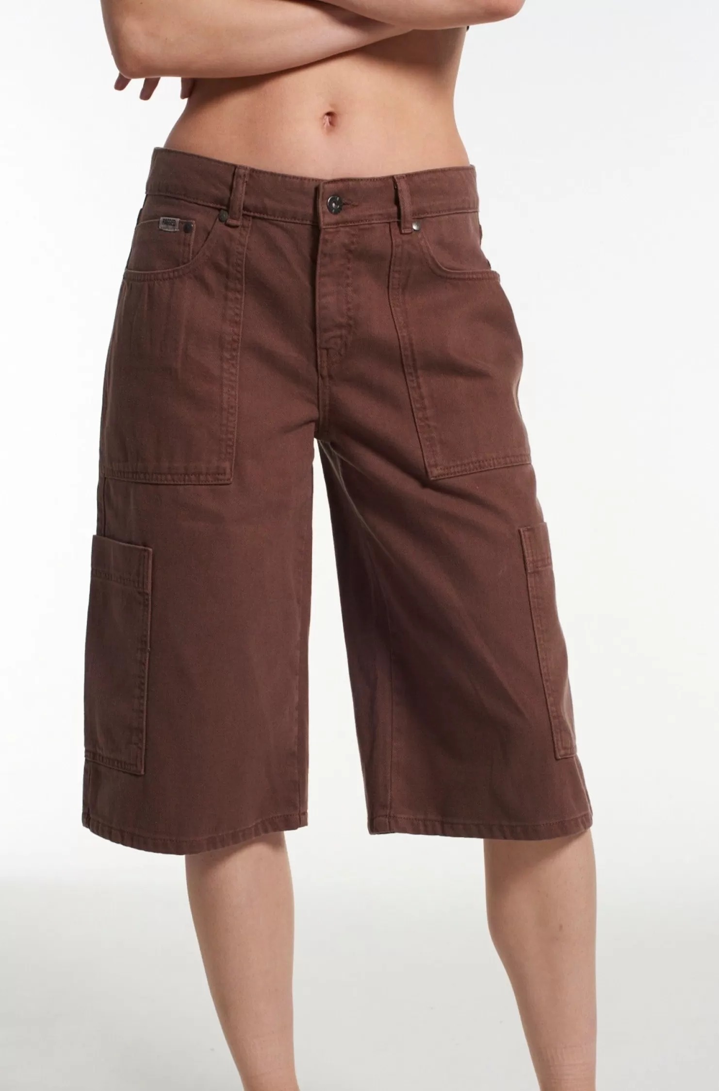 The Ragged Priest Avril Short Brown-Women Skirts & Shorts