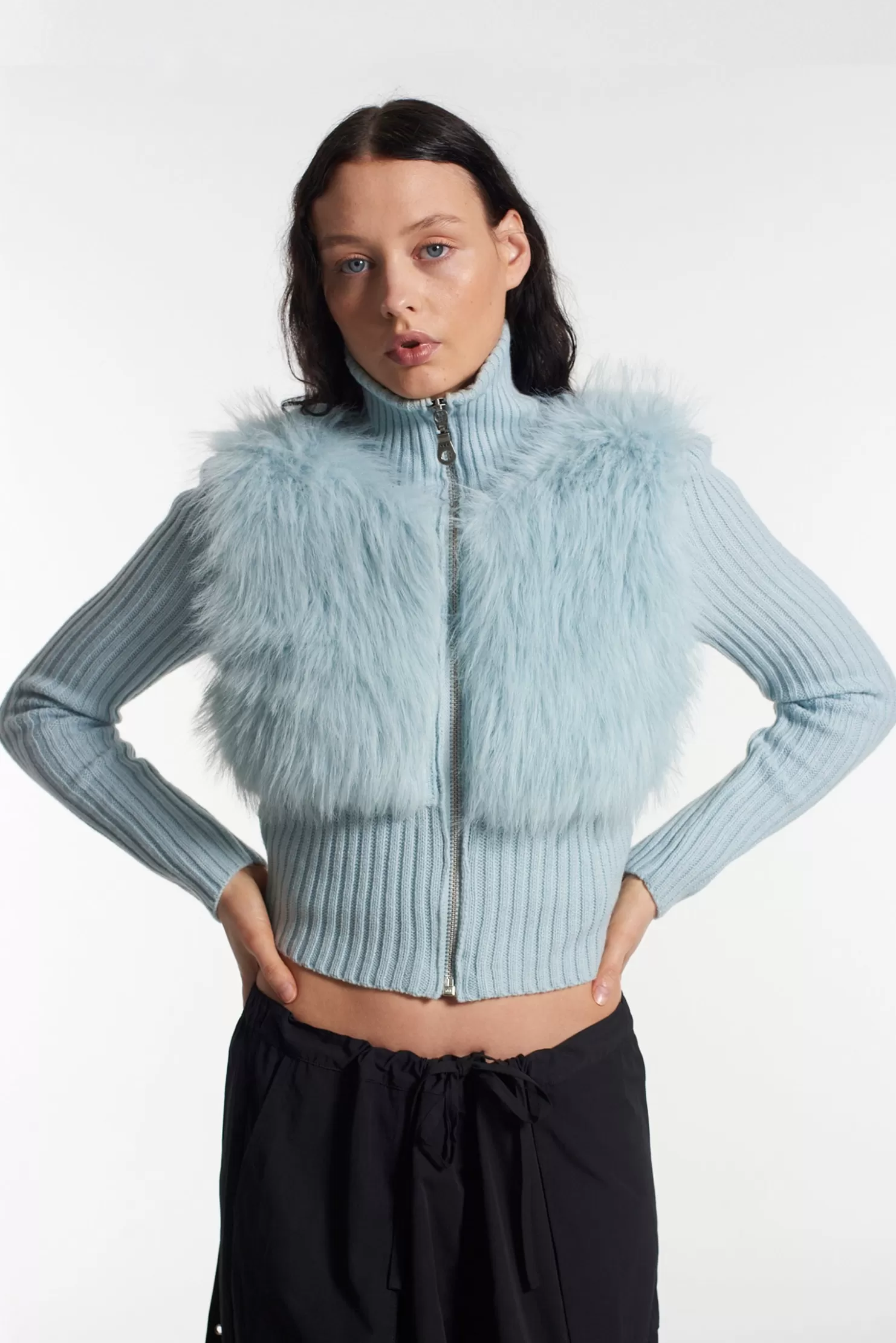 The Ragged Priest Blizzard Zip Cardigan-Women Knitwear & Sweats