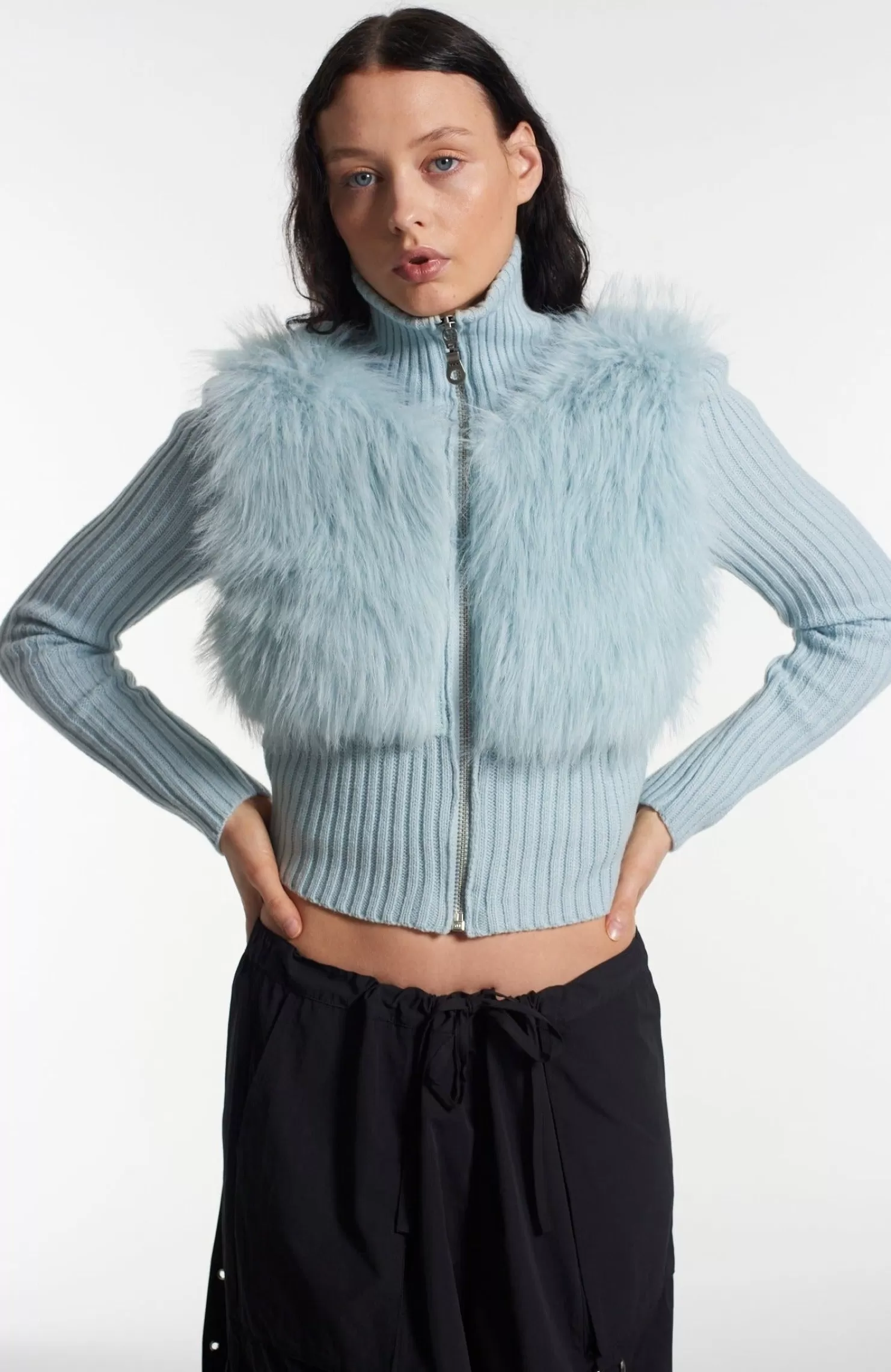 The Ragged Priest Blizzard Zip Cardigan-Women Knitwear & Sweats
