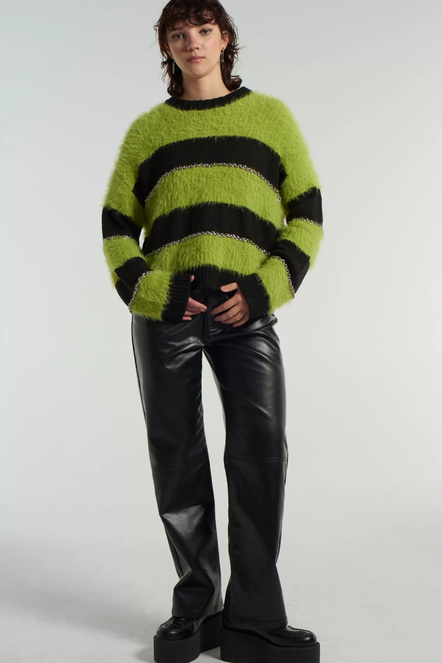 The Ragged Priest Bondage Knit Jumper-Women Knitwear & Sweats
