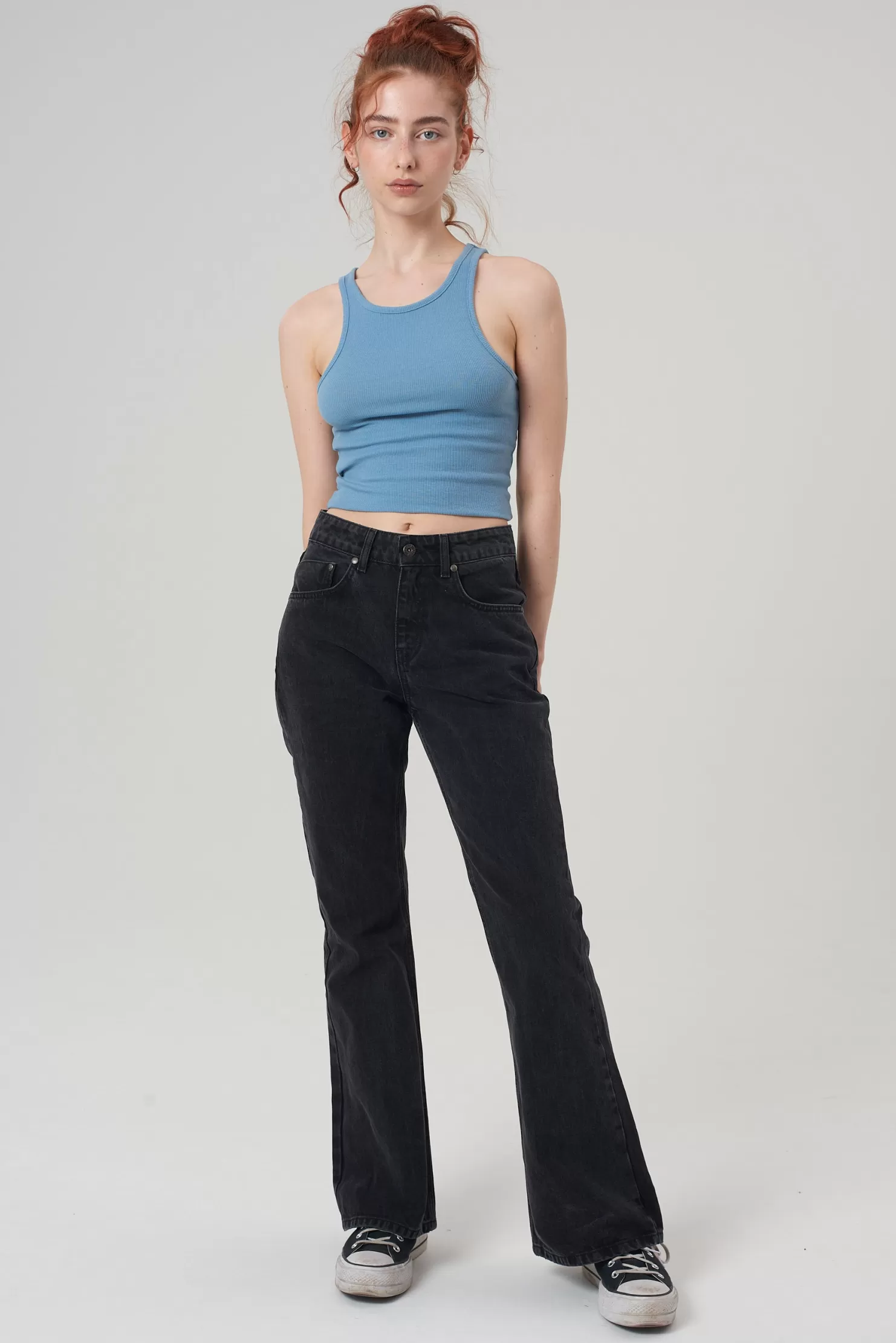 The Ragged Priest Boot Cut Dakota Jean Charcoal-Women Jeans