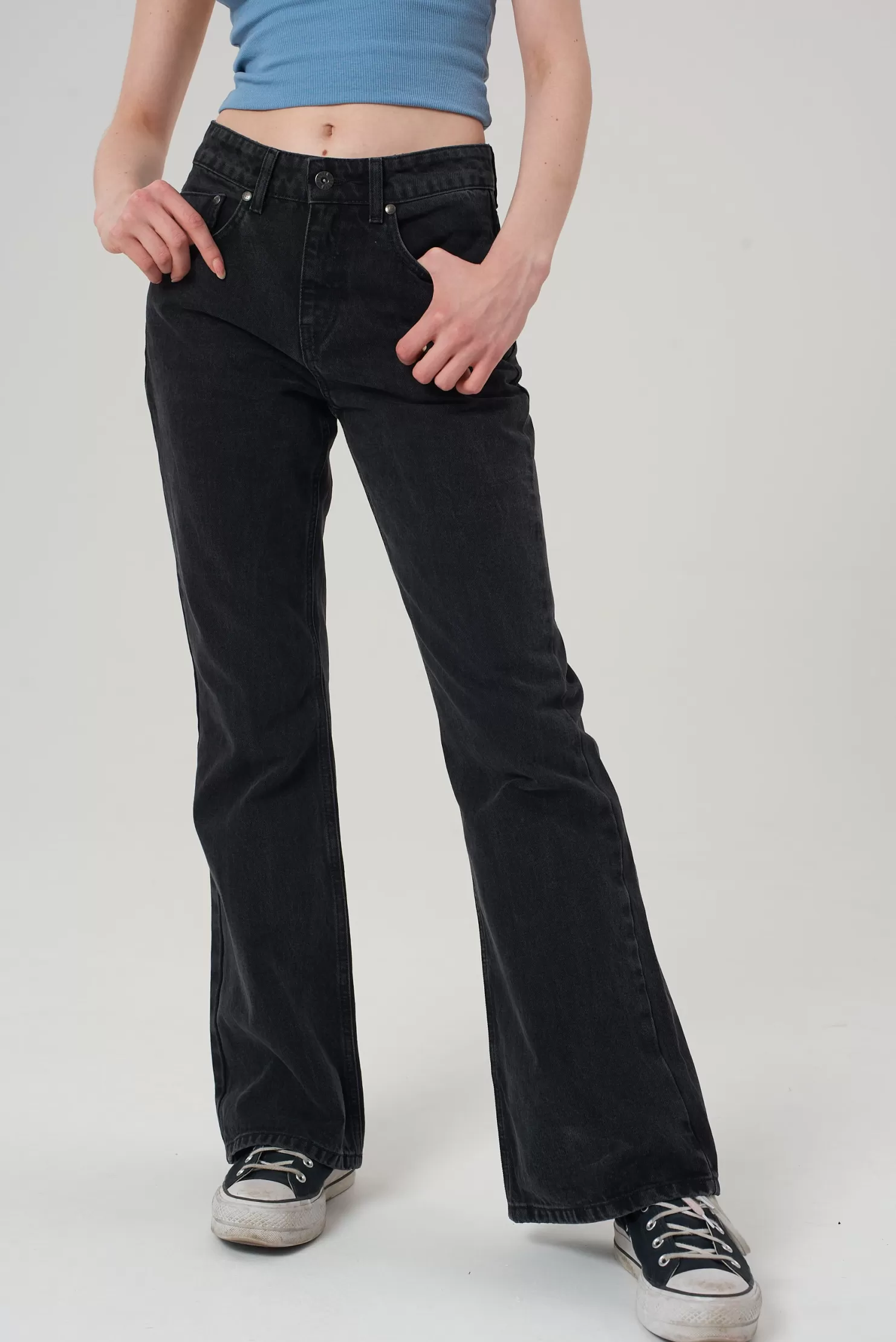 The Ragged Priest Boot Cut Dakota Jean Charcoal-Women Jeans