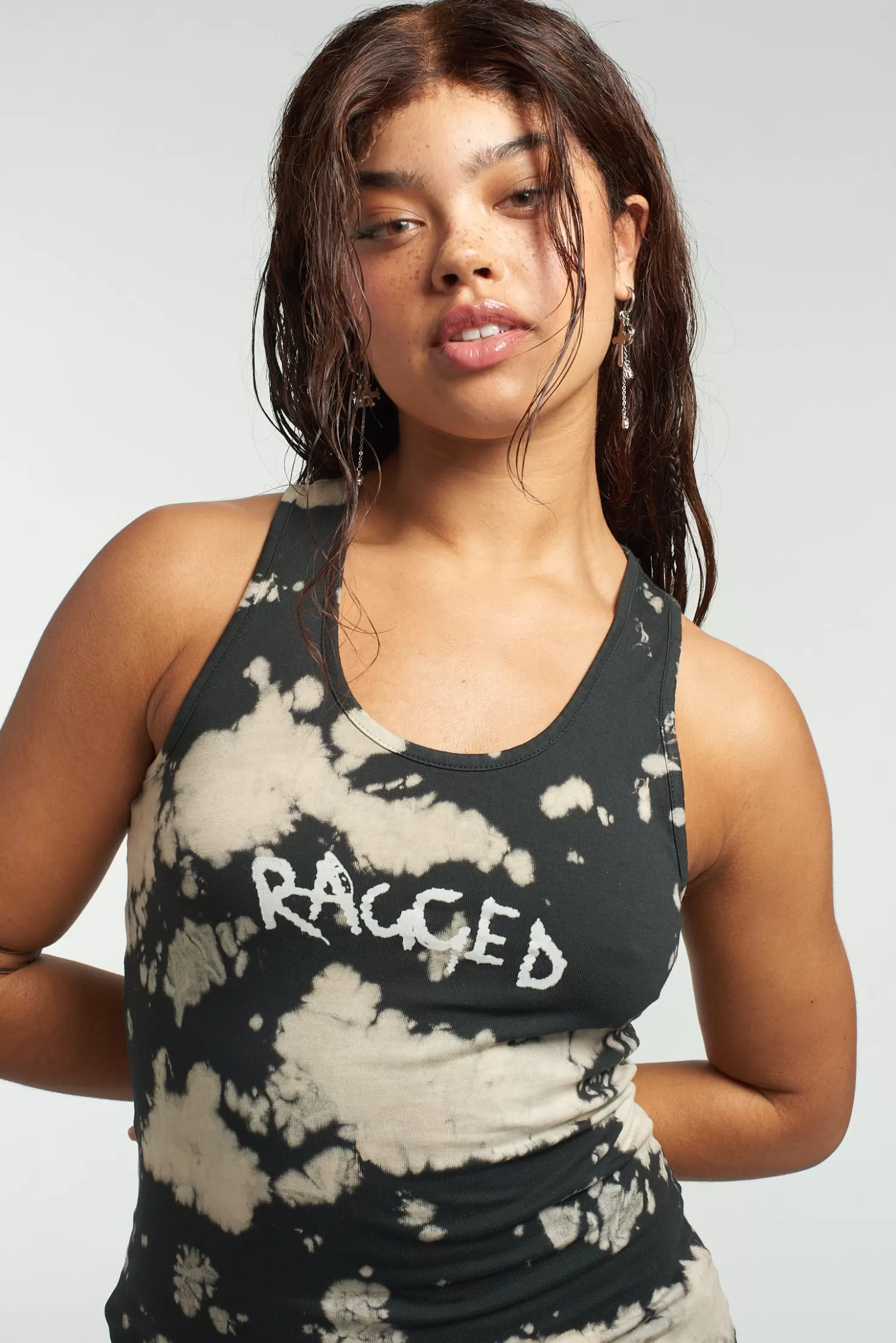 The Ragged Priest Burn Jersey Racer Maxi Dress-Women Dresses