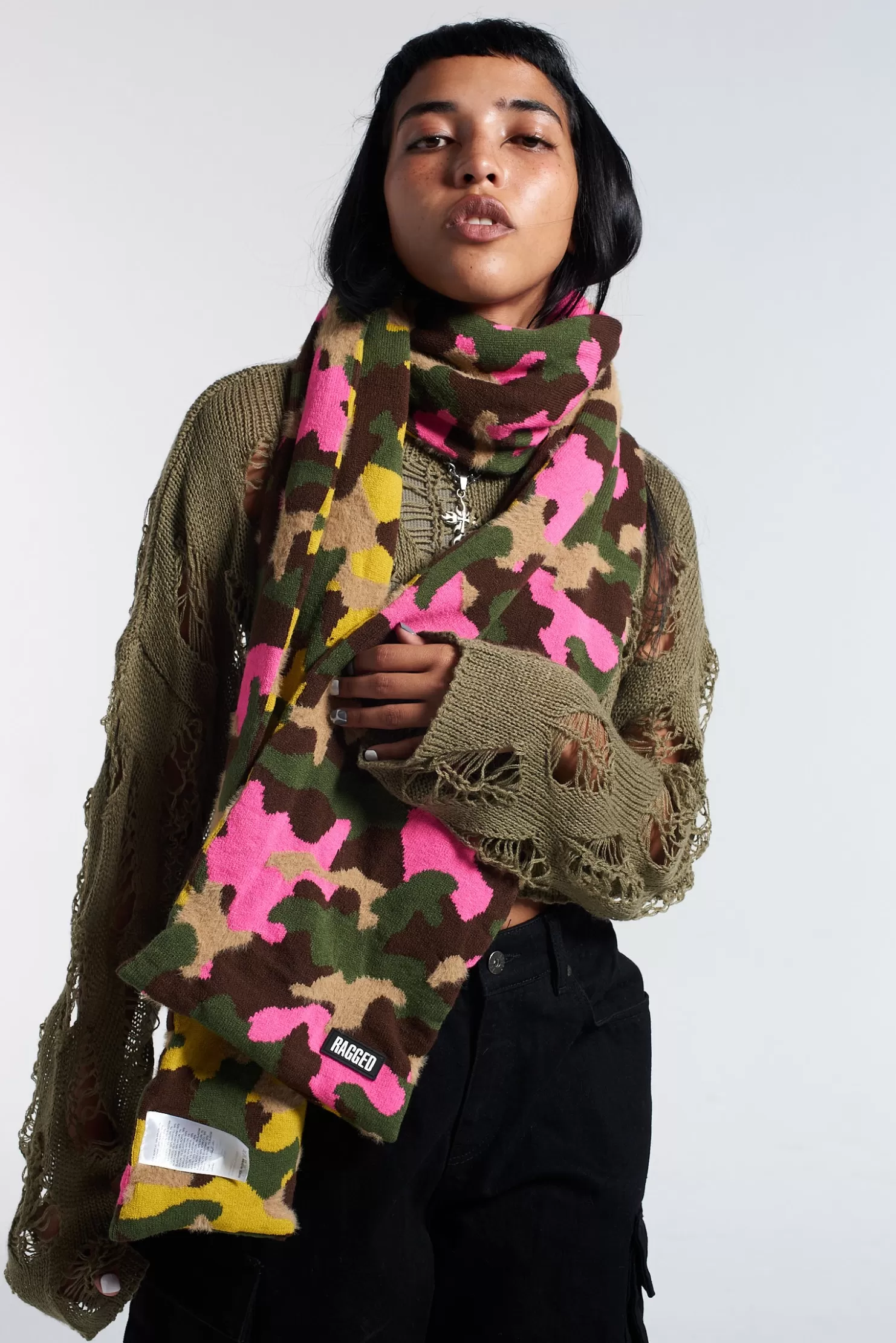 The Ragged Priest Camo Scarf-Women Accessories