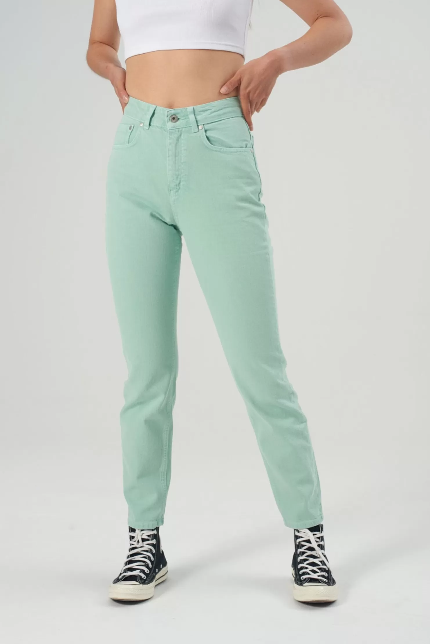 The Ragged Priest Cougar Mom Jean - Mint-Women Jeans