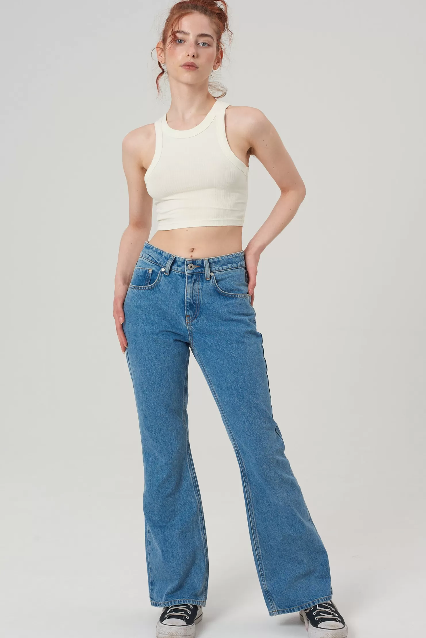 The Ragged Priest Dakota Jean Light Blue-Women Jeans