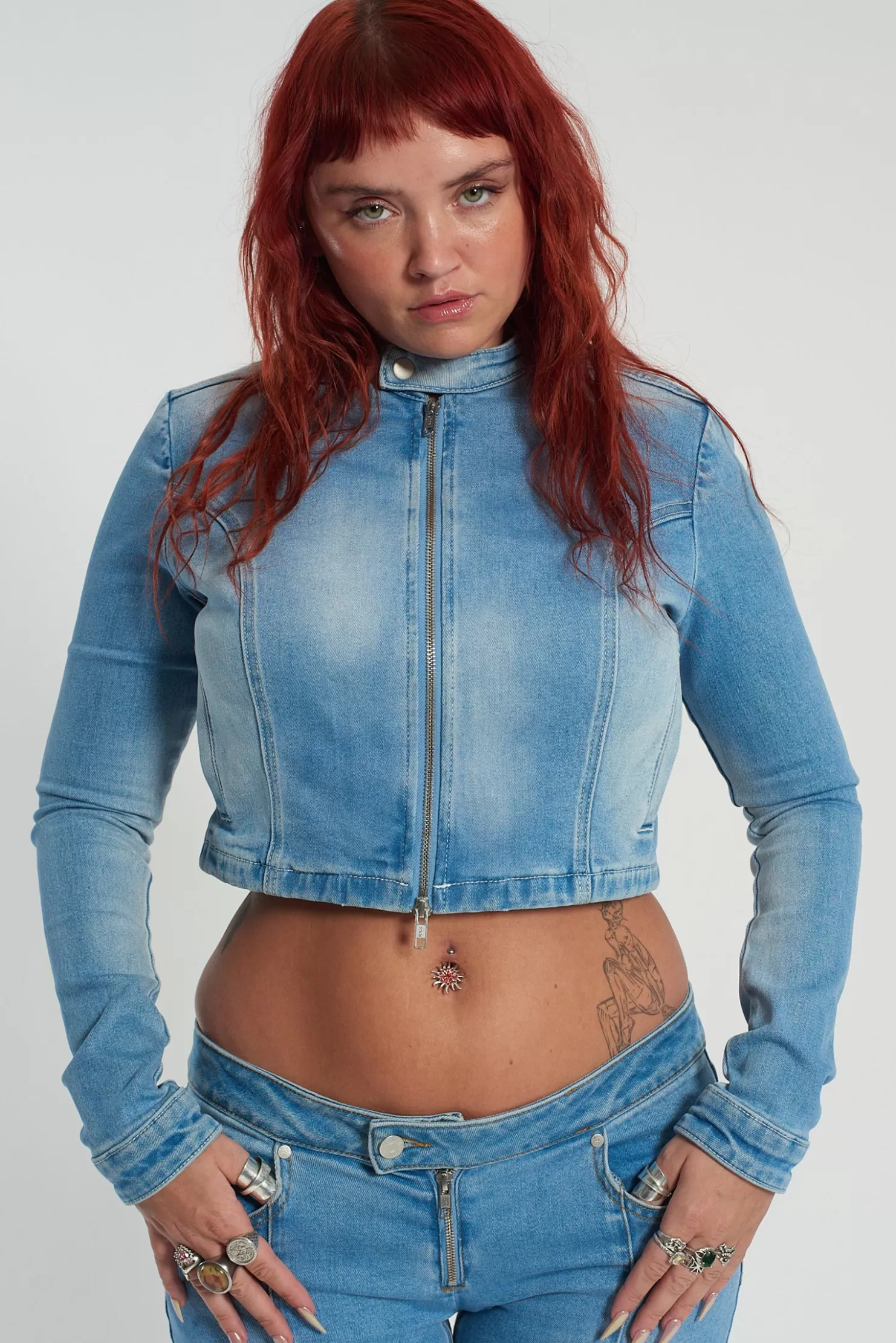 The Ragged Priest Denim Outlaw Jacket-Women Coats & Jackets