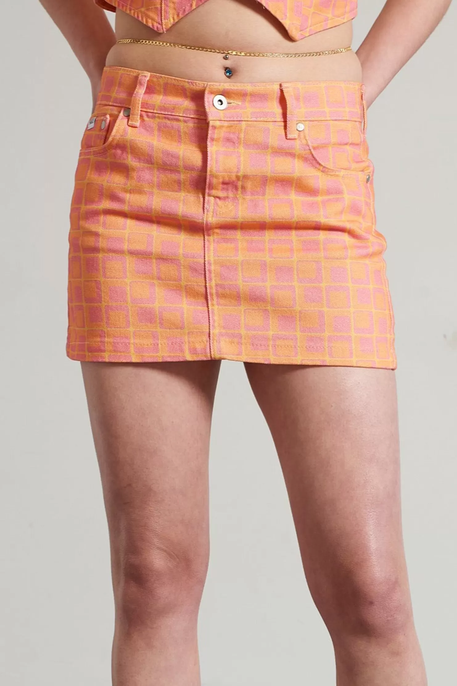 The Ragged Priest Doll Denim Mini Skirt-Women Skirts & Shorts
