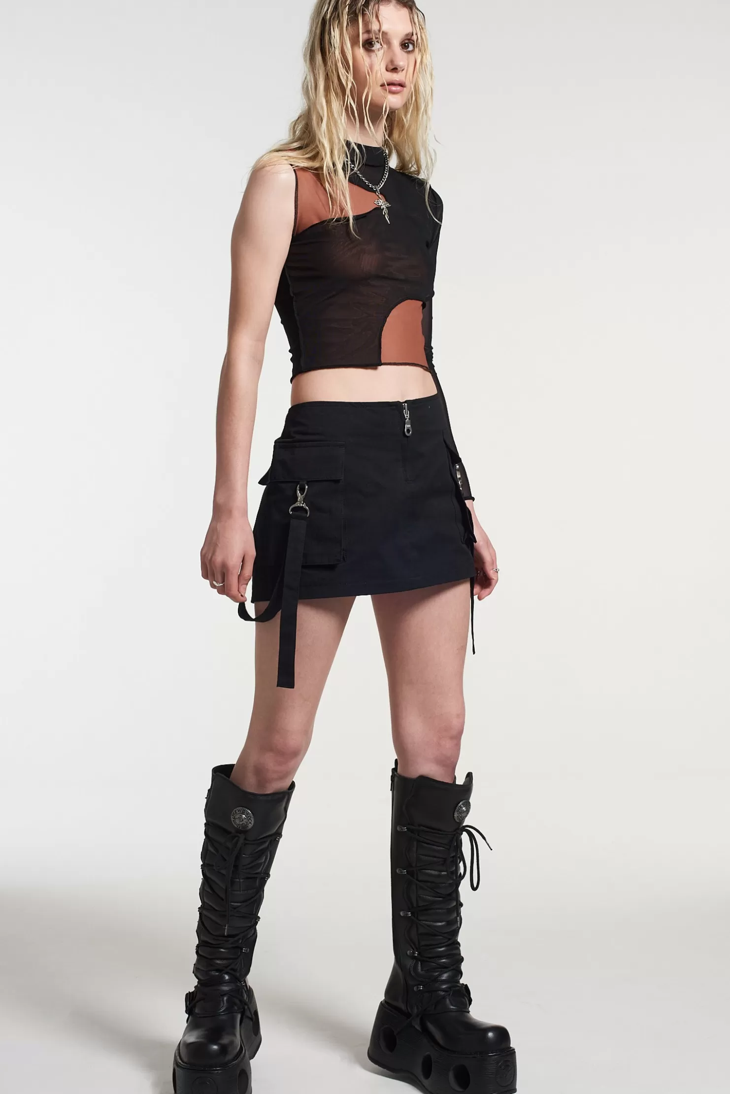 The Ragged Priest Force Cargo Mini Skirt-Women Skirts & Shorts