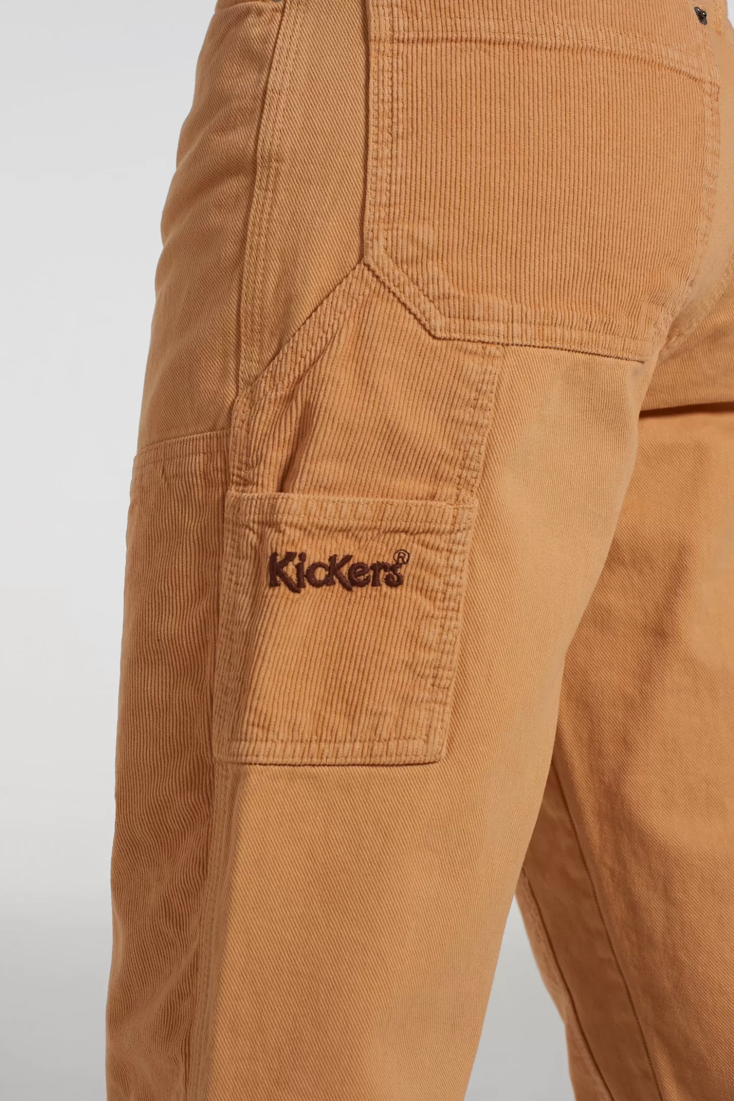 The Ragged Priest Kickers Classic Drill And Cord Carpenter Trouser Cord Brown-Women Trousers