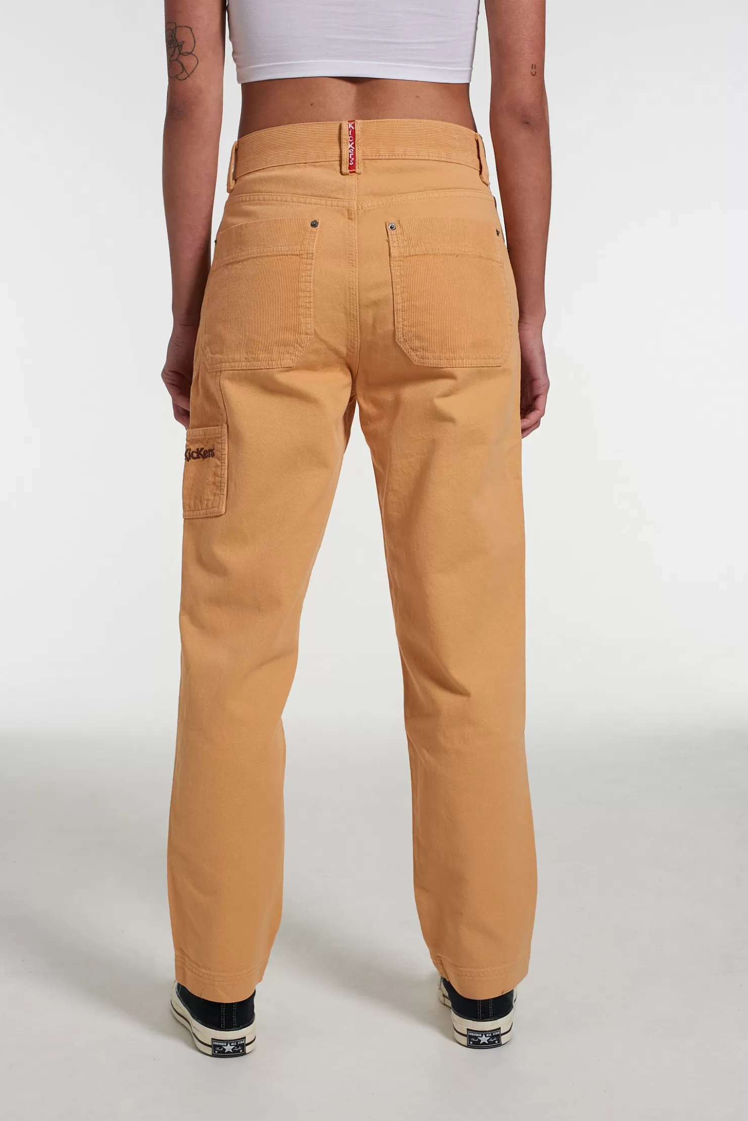 The Ragged Priest Kickers Classic Drill And Cord Carpenter Trouser Cord Brown-Women Trousers