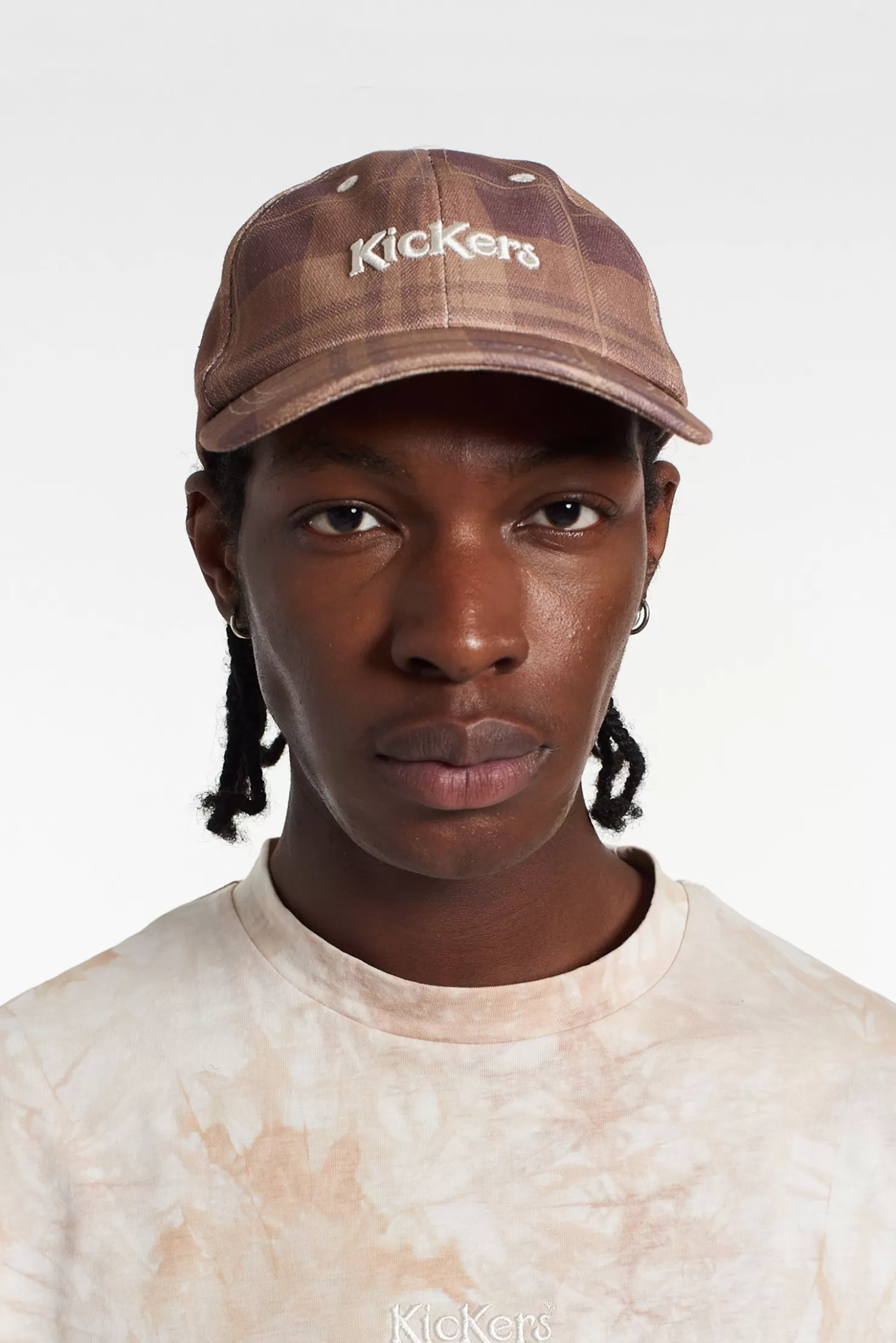 The Ragged Priest Kickers Classics Check Canvas Cap-Men Accessories