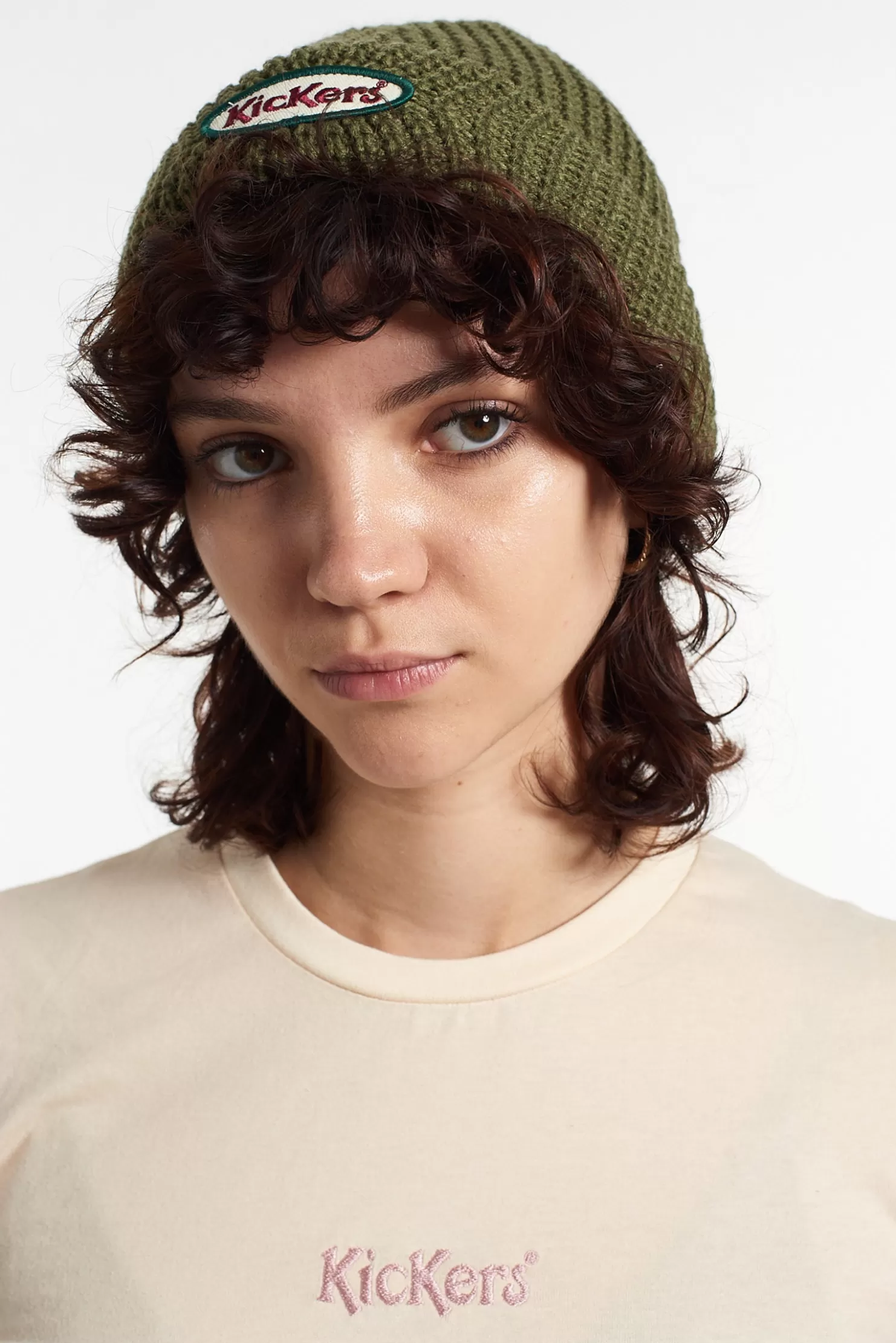 The Ragged Priest Kickers Classics Green Knit Beanie-Men Accessories
