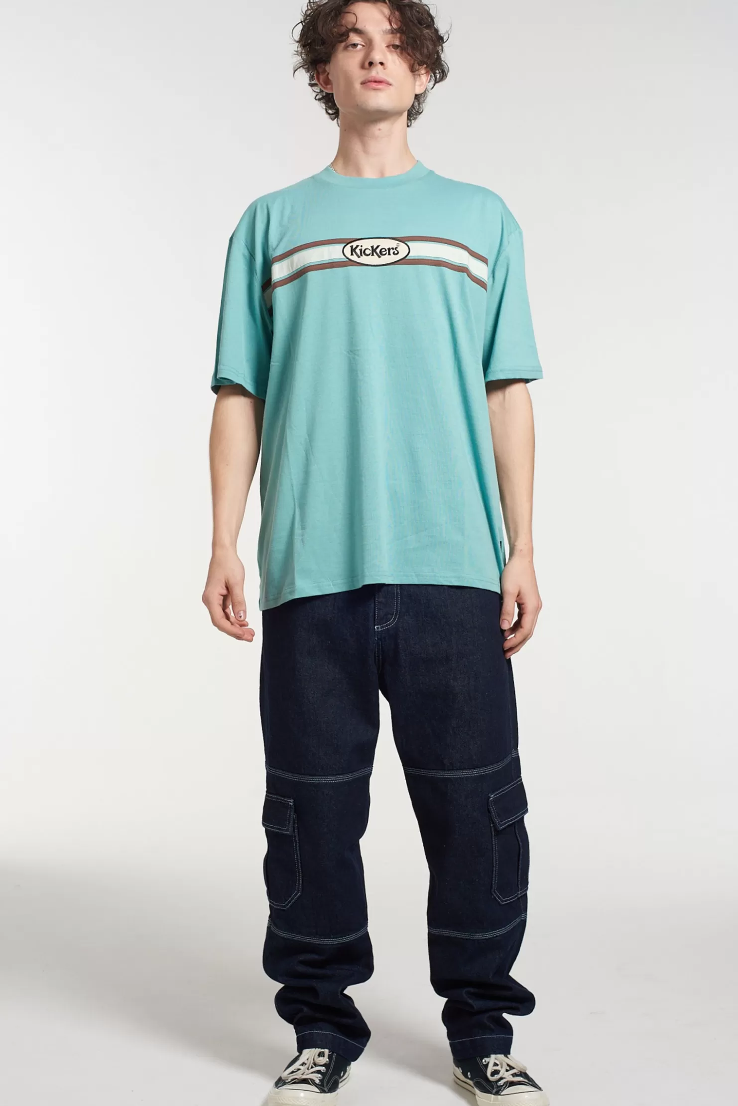 The Ragged Priest Kickers Classics Green Motive  Tee-Men T-Shirts & Tops