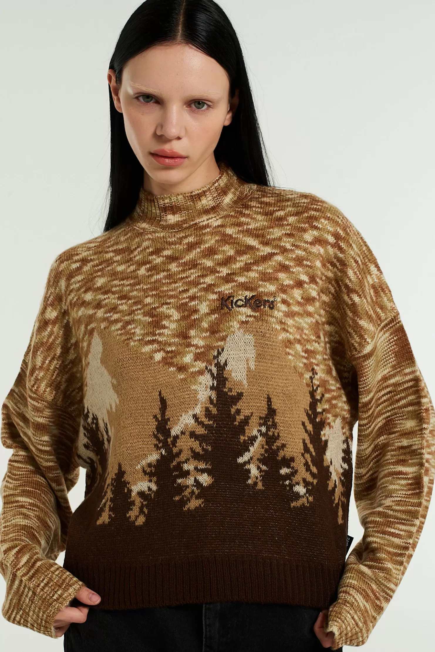 The Ragged Priest Kickers Classics Mountain Scape Jumper-Women Knitwear & Sweats