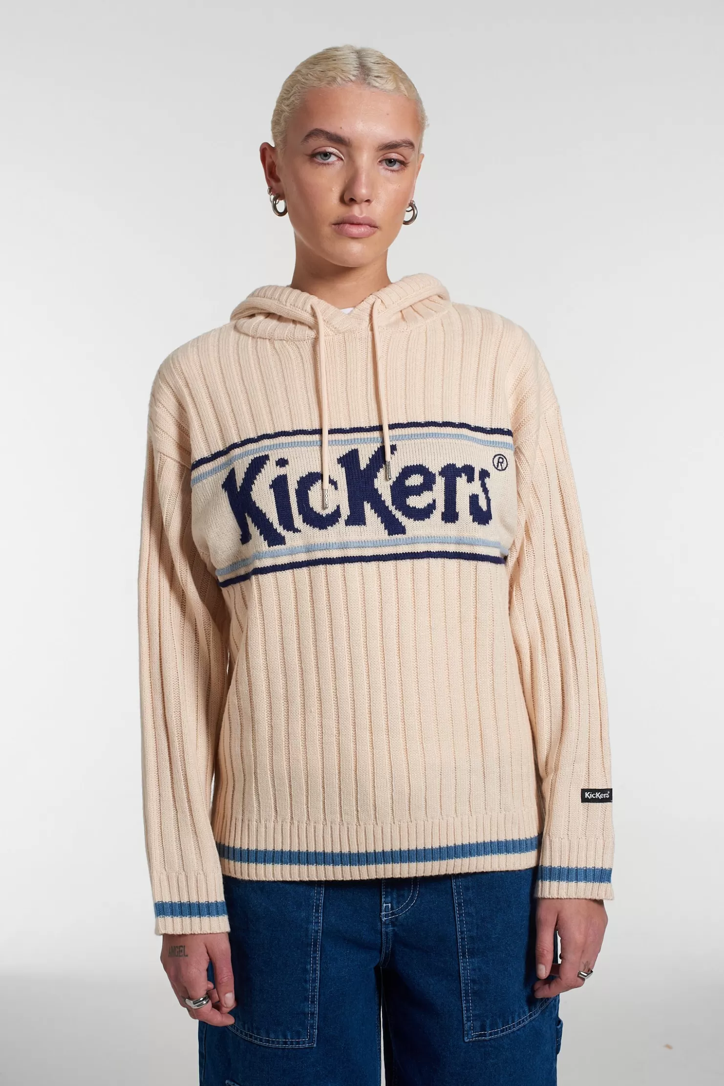 The Ragged Priest Kickers Classics Relaxed Jumper With Hood-Women Knitwear & Sweats