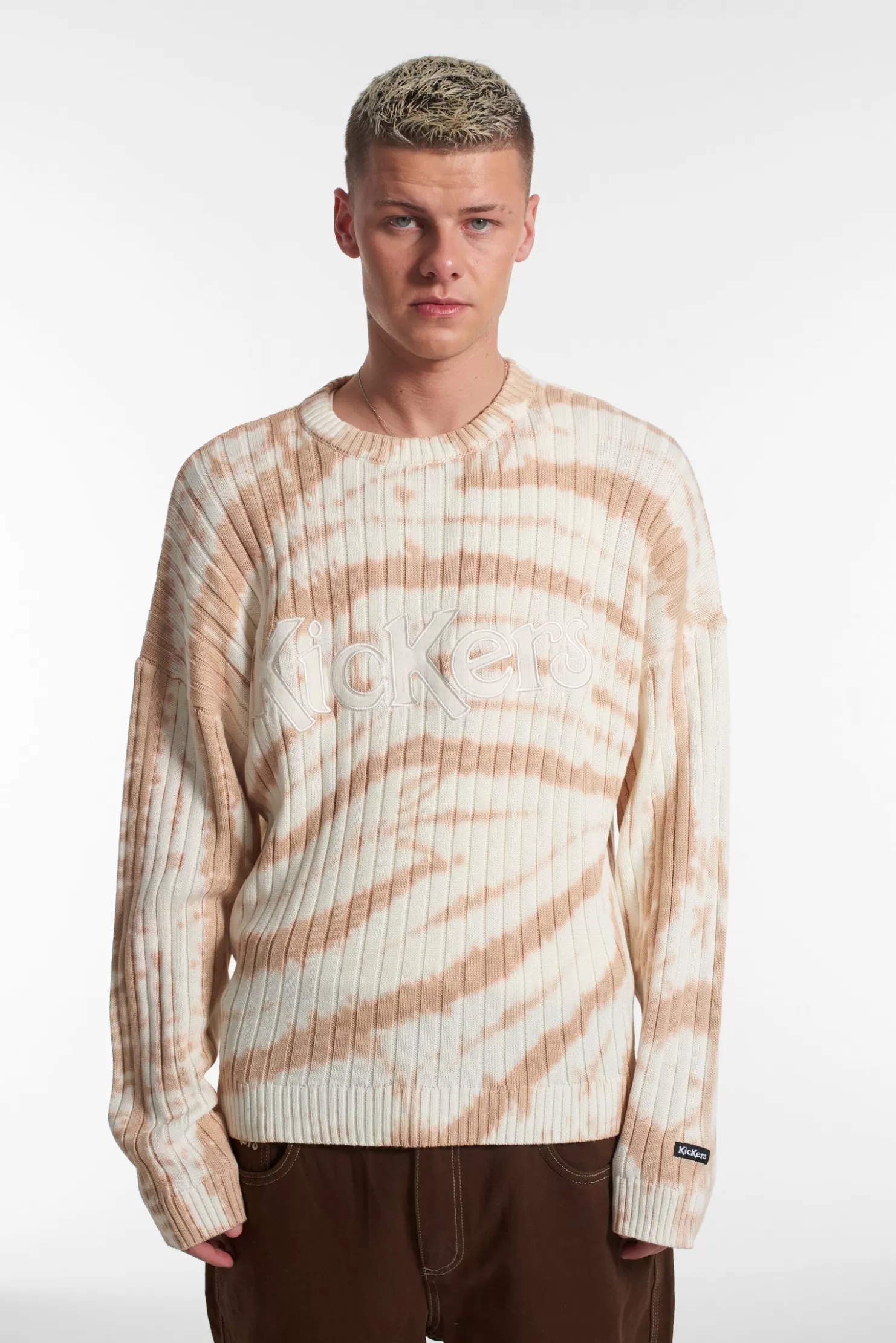 The Ragged Priest Kickers Classics Tie Dye Rib Jumper-Men Knitwear, Sweatshirts & Hoodies