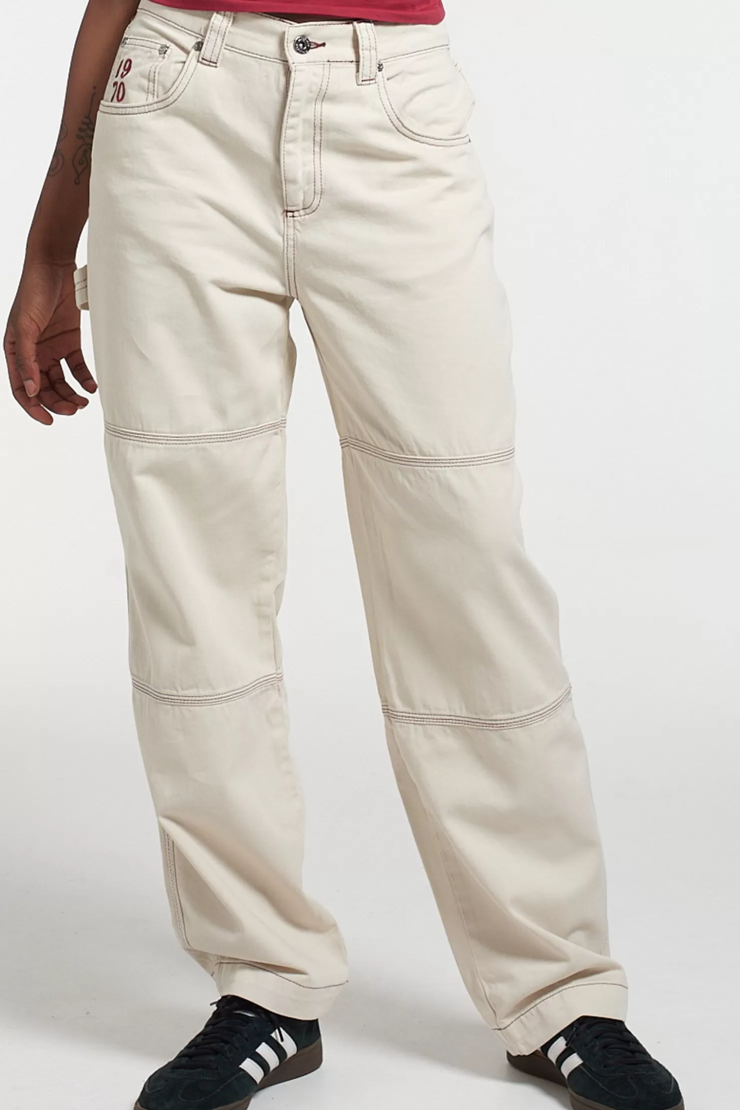 The Ragged Priest Kickers Classics White Drill Trouser-Women Trousers