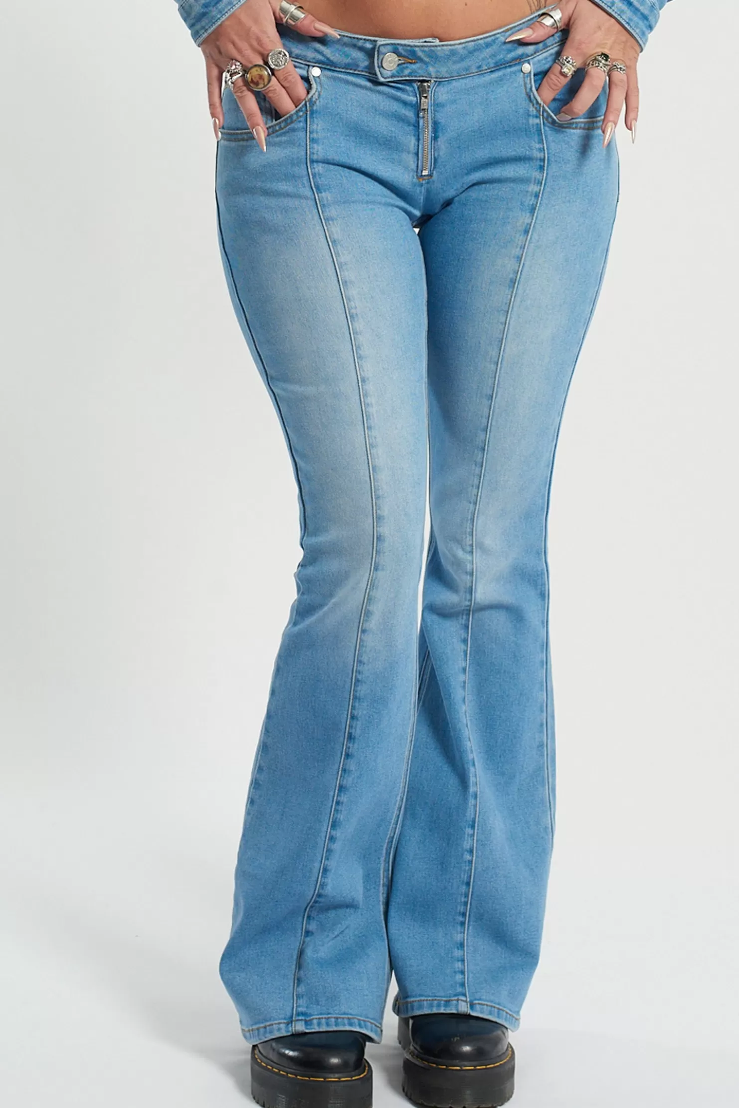 The Ragged Priest Low Rider Bootcut-Women Jeans
