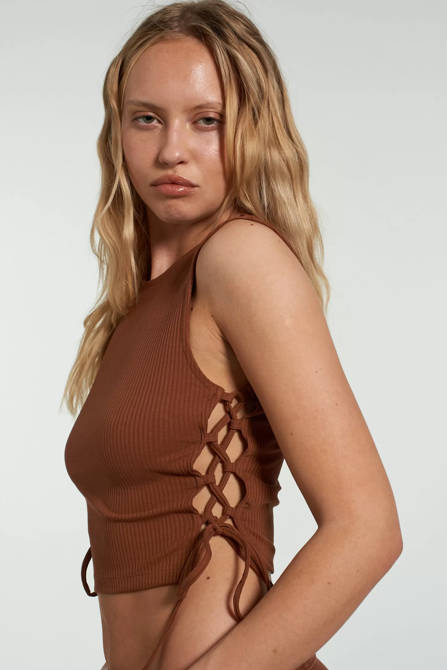 The Ragged Priest Milk It Dusk Rib Vest-Women T-Shirts & Tops