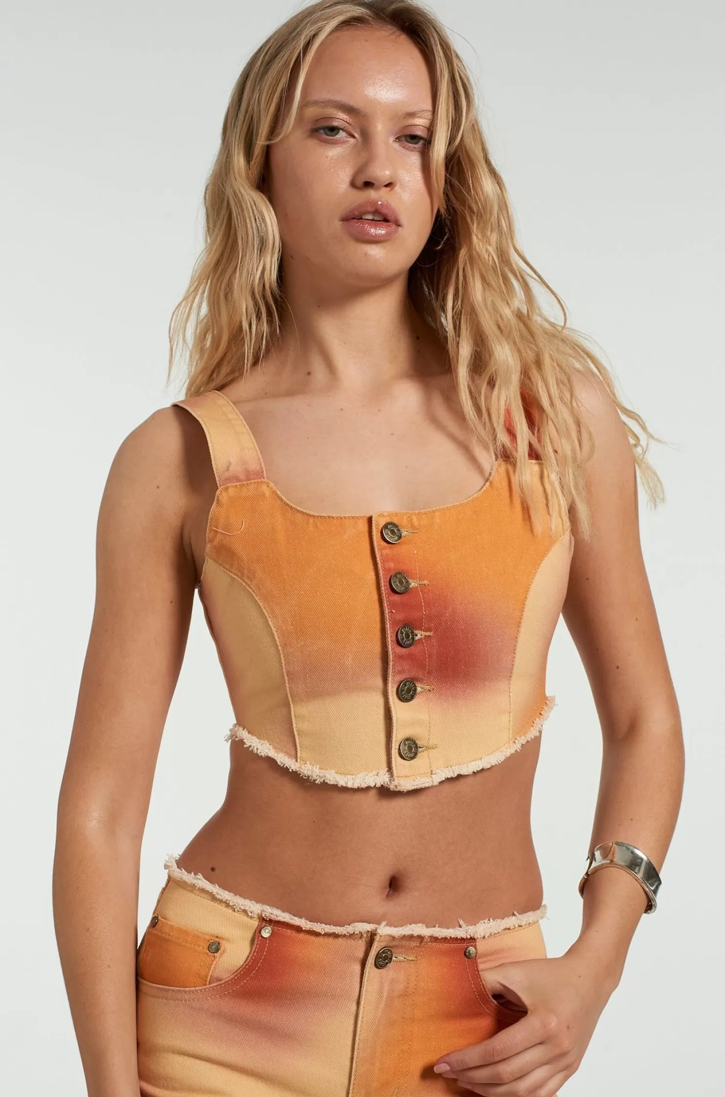 The Ragged Priest Milk It Mirage Corset Top-Women T-Shirts & Tops