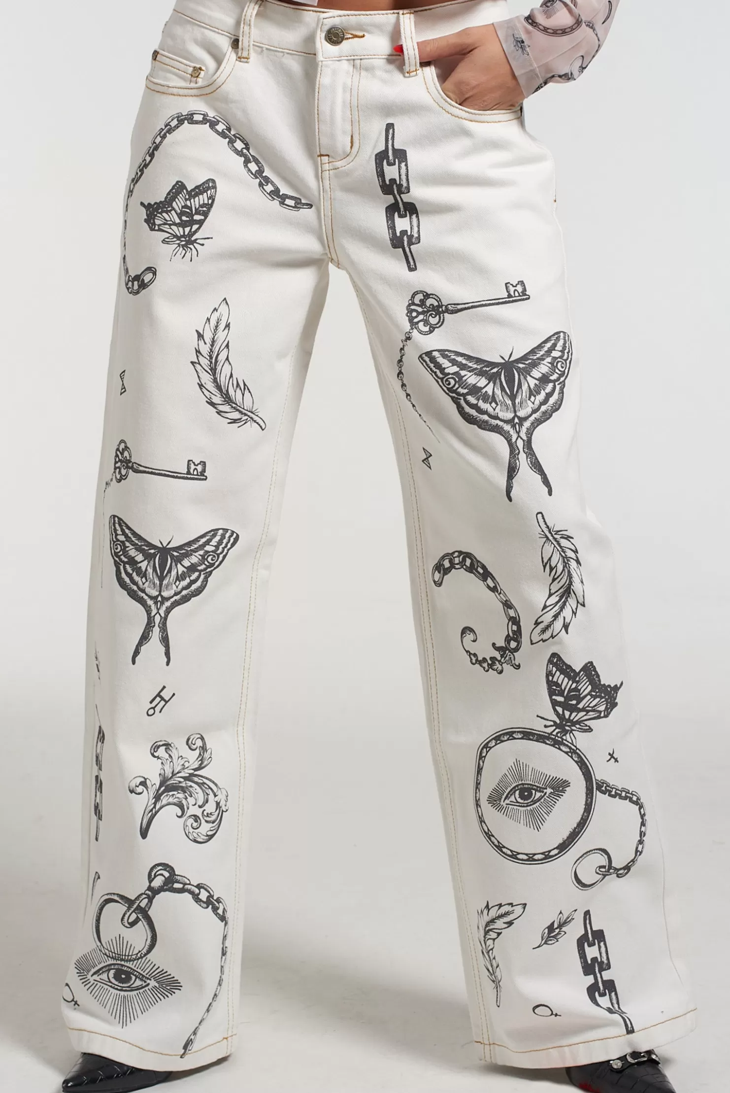 The Ragged Priest Milk It Occult Jean-Women Jeans