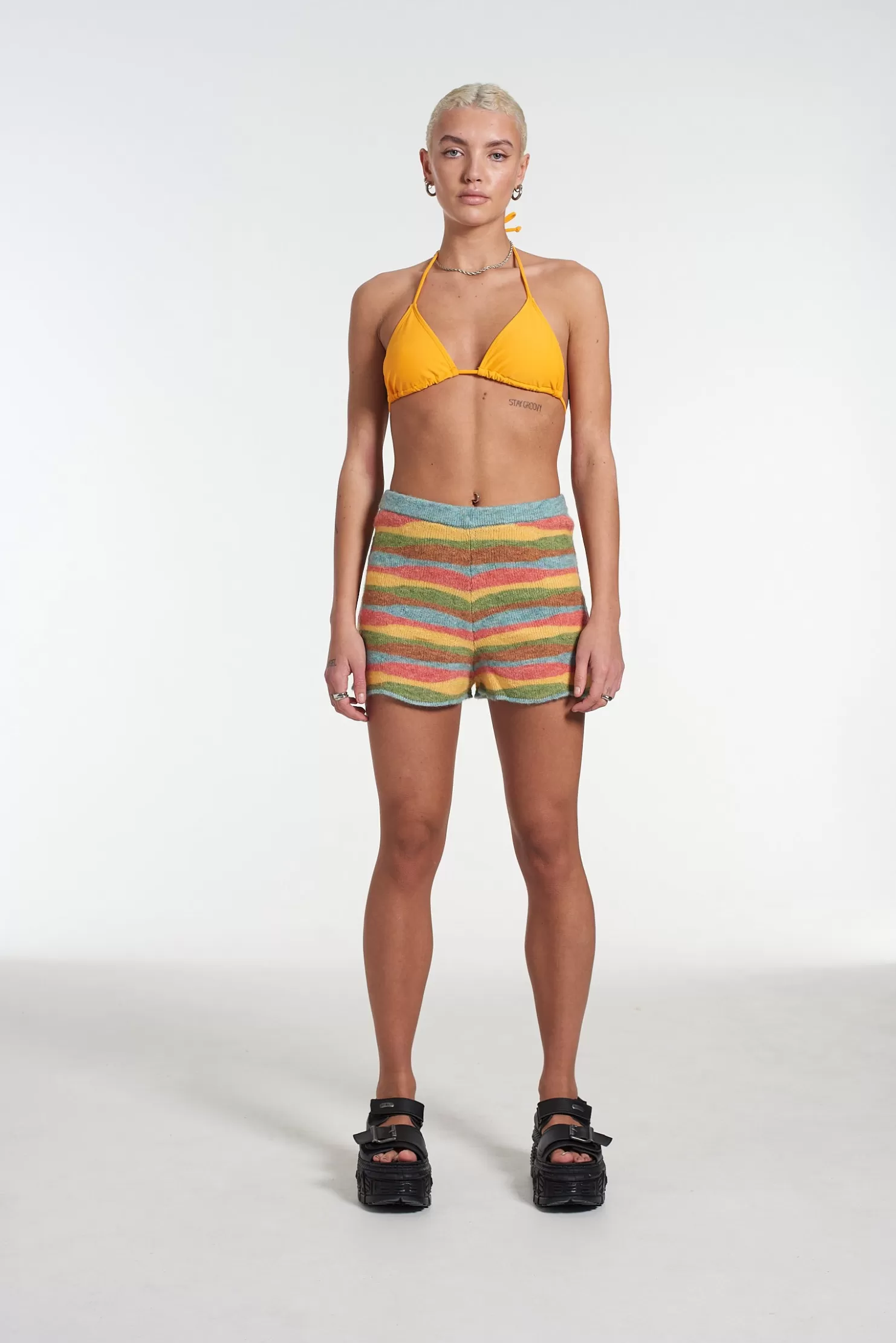 The Ragged Priest Milk It Skyline Knit Short-Women Skirts & Shorts