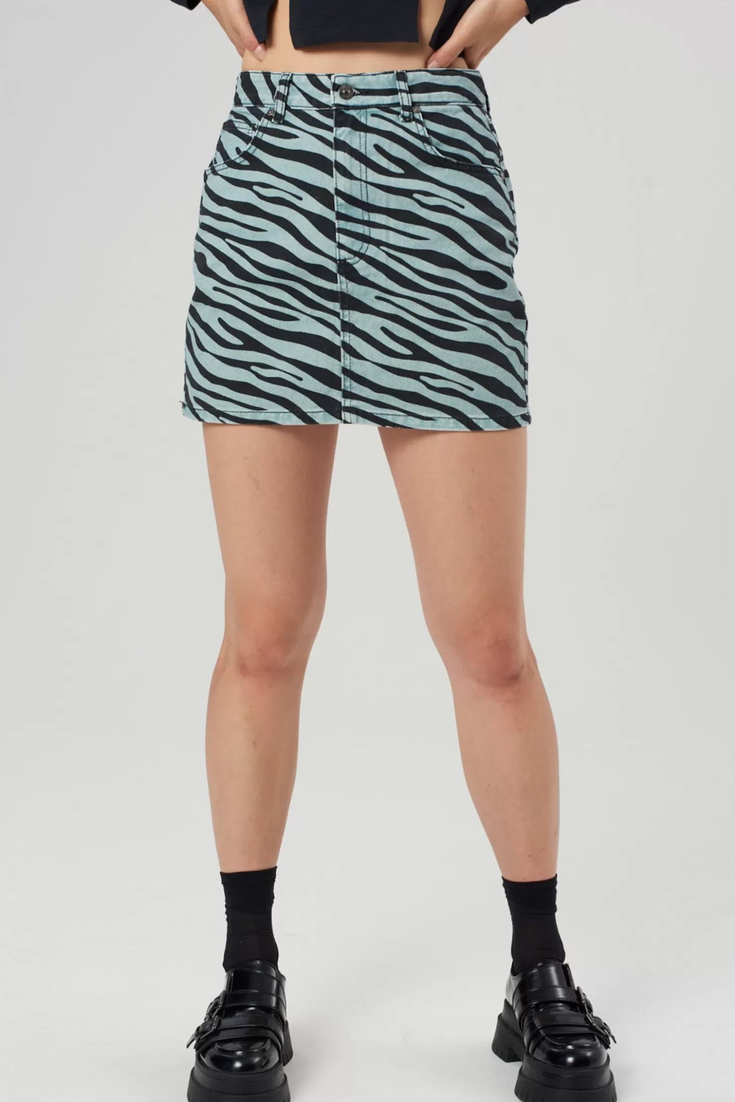 The Ragged Priest Milk It Tiger Skirt-Women Skirts & Shorts