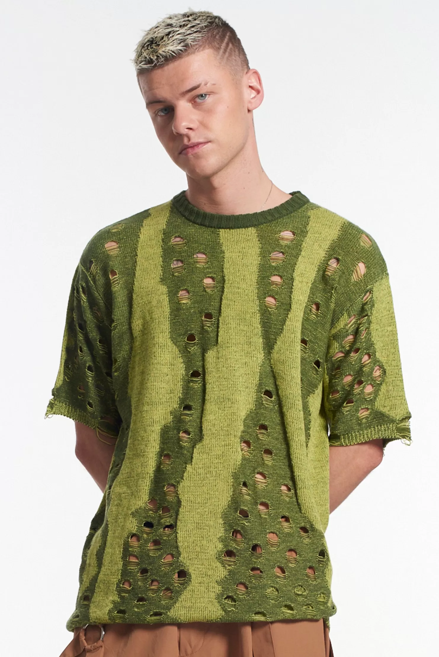 The Ragged Priest Mutant Knit Tee-Men Knitwear, Sweatshirts & Hoodies