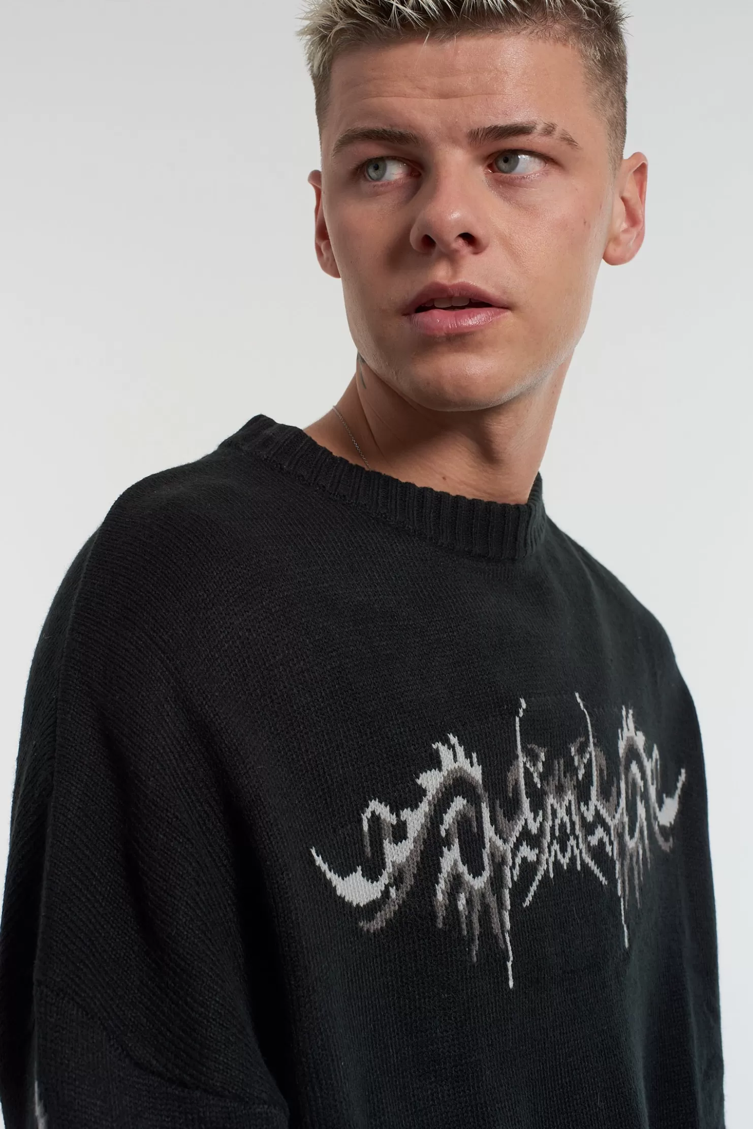 The Ragged Priest Nano Knit Black-Men Knitwear, Sweatshirts & Hoodies
