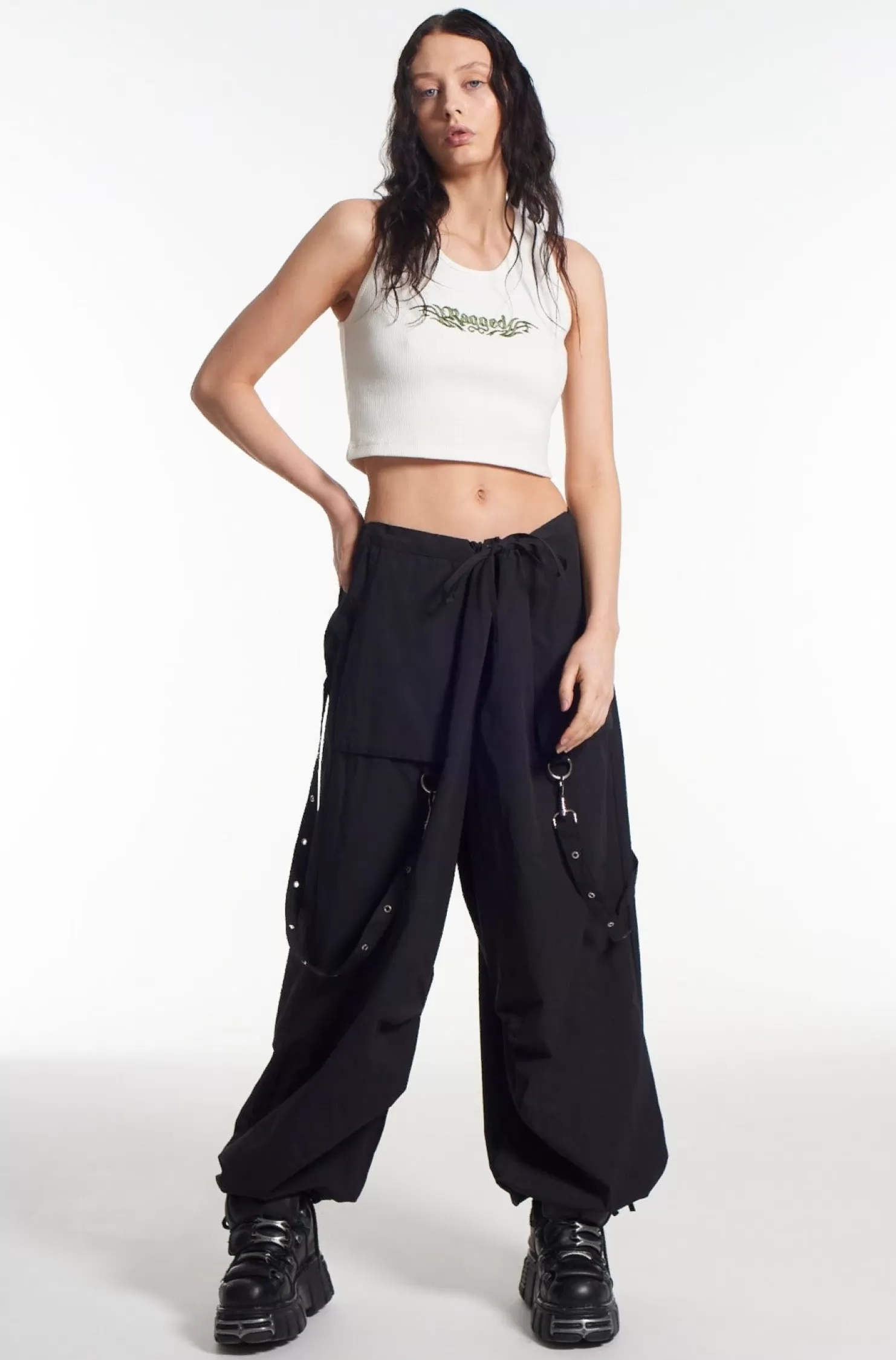 The Ragged Priest Nomad Parachute Pants-Women Trousers