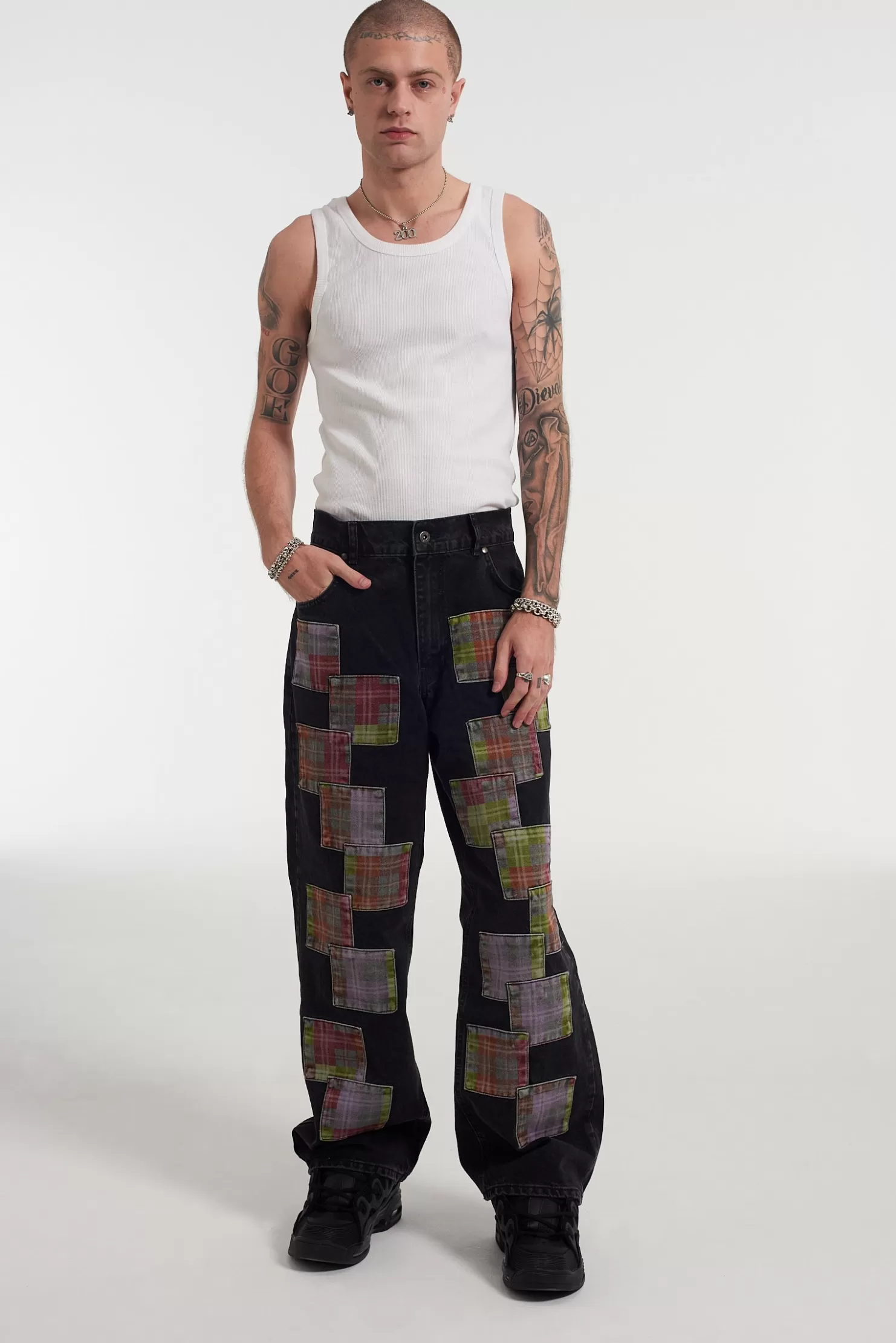 The Ragged Priest Patchwork Skate Jean-Men Jeans
