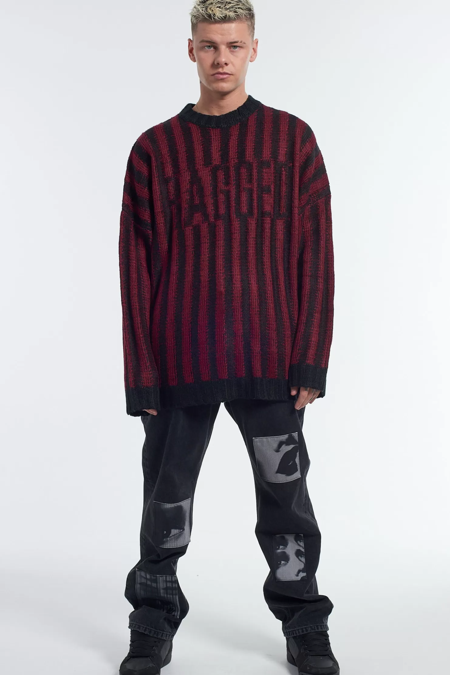 The Ragged Priest Patchwork Straight Leg Jean-Men Jeans