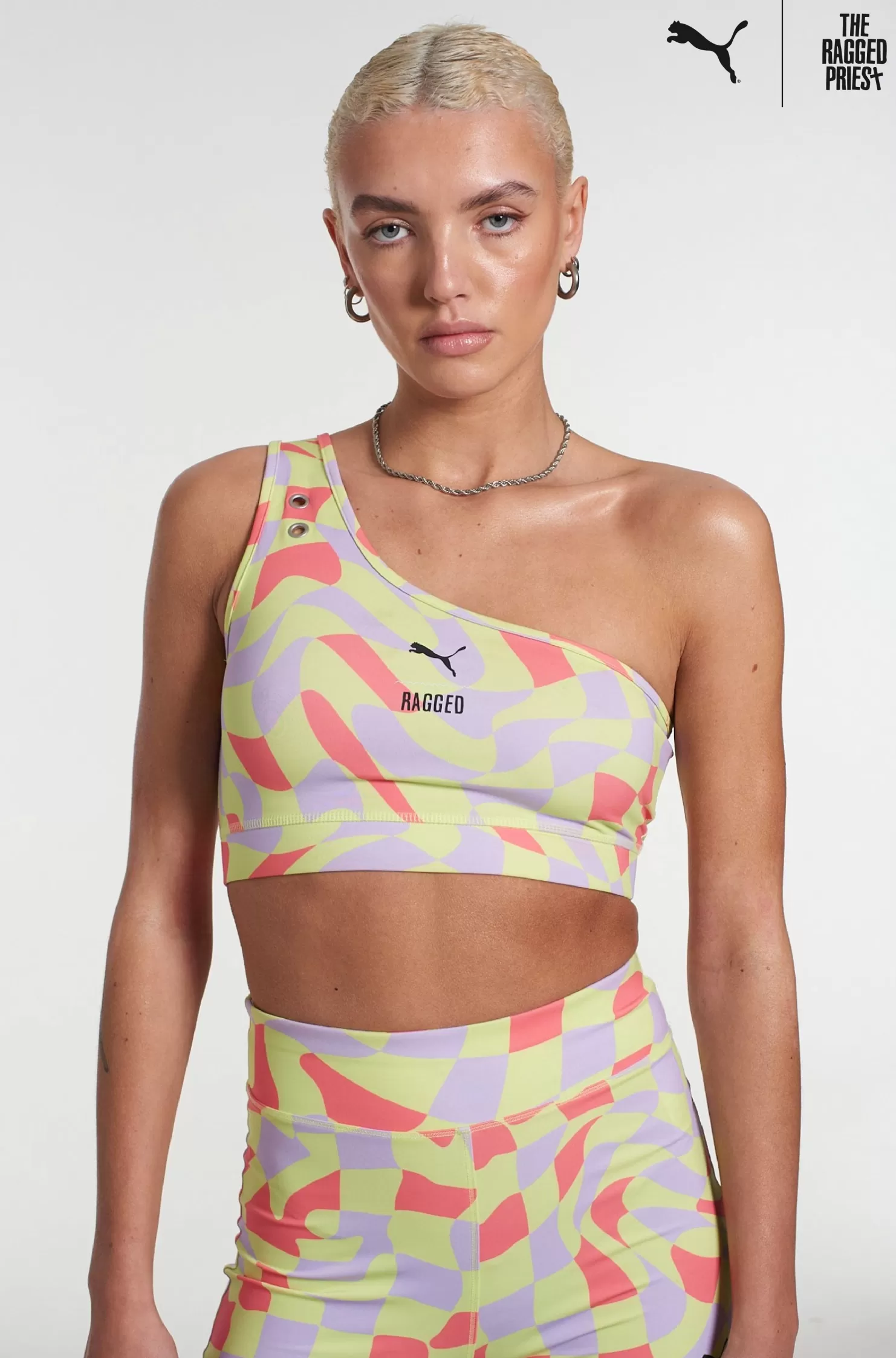 The Ragged Priest Puma X All Over Print Crop Top-Women T-Shirts & Tops