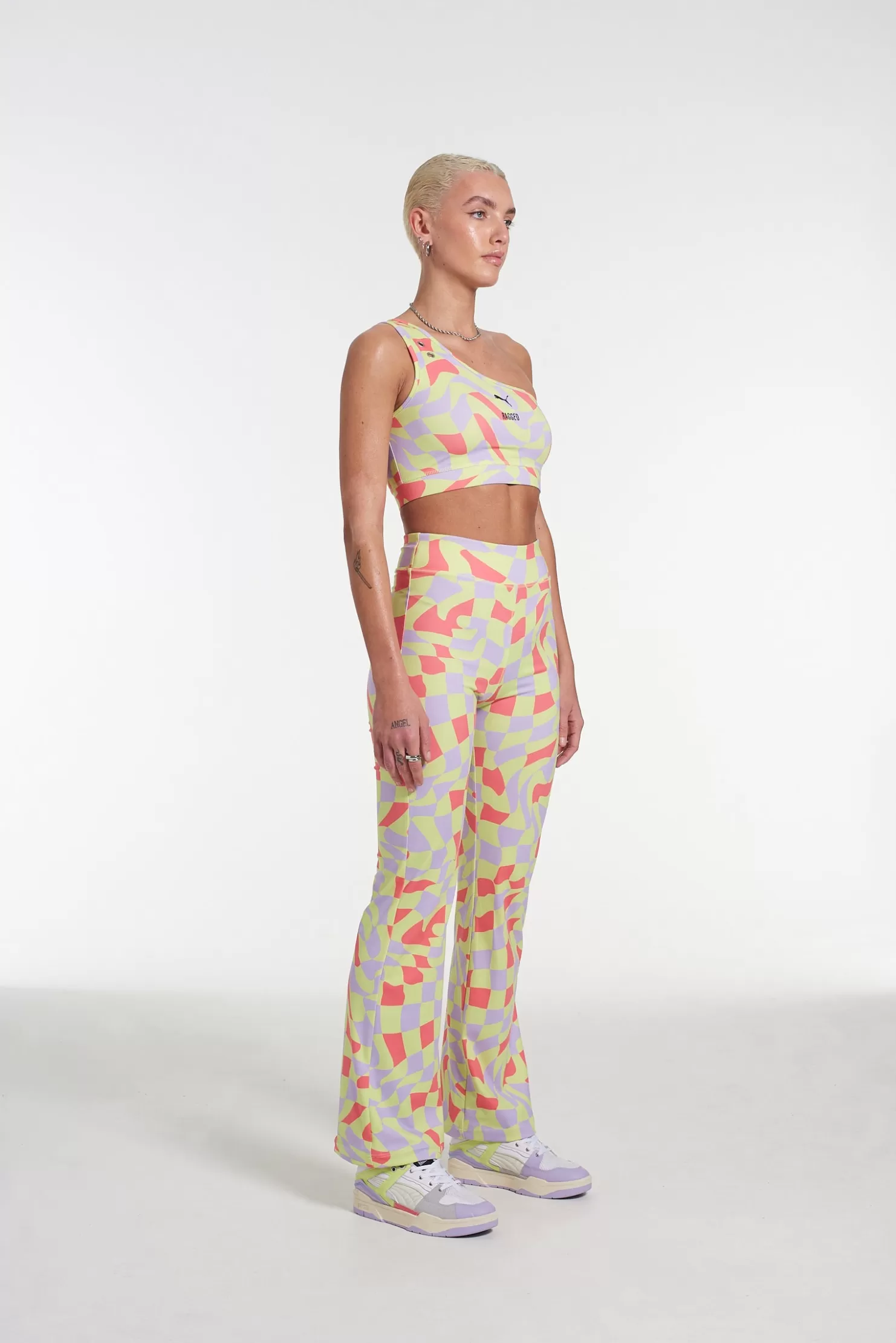The Ragged Priest Puma X All Over Print Crop Top-Women T-Shirts & Tops