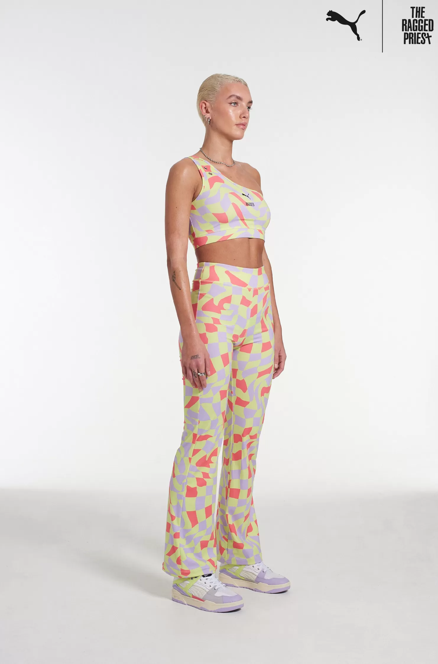 The Ragged Priest Puma X All Over Print Flared Pant-Women Trousers