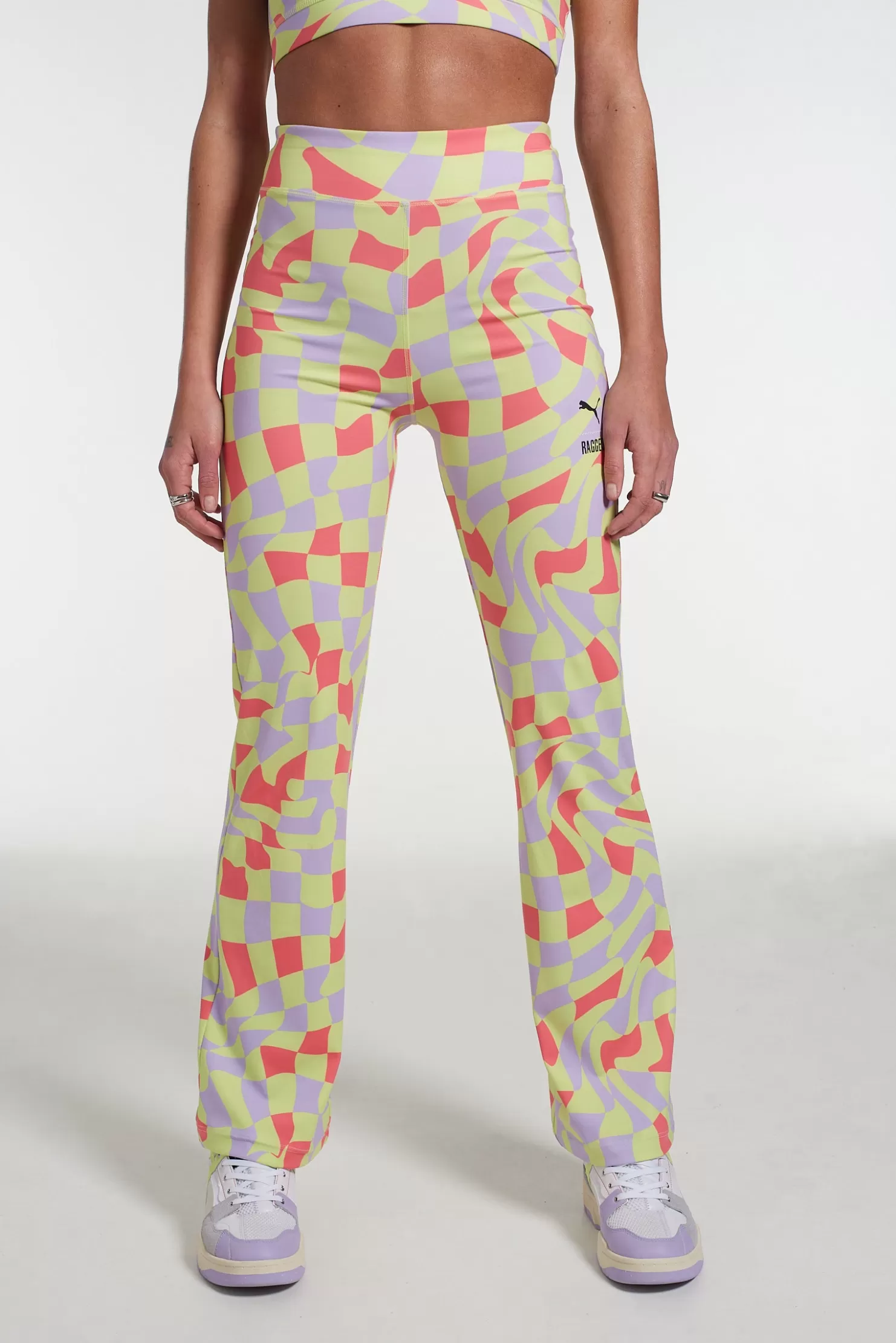The Ragged Priest Puma X All Over Print Flared Pant-Women Trousers