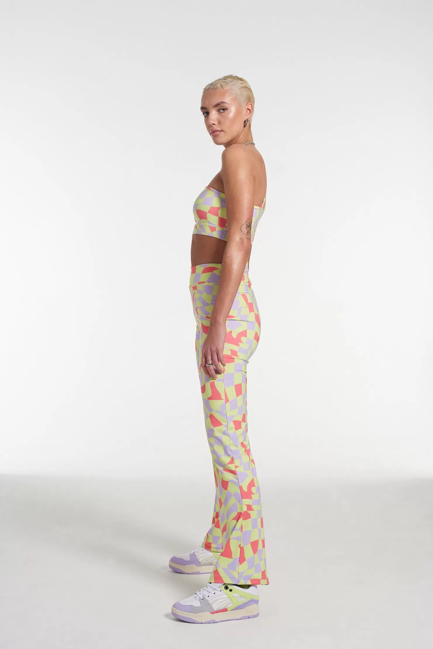 The Ragged Priest Puma X All Over Print Flared Pant-Women Trousers