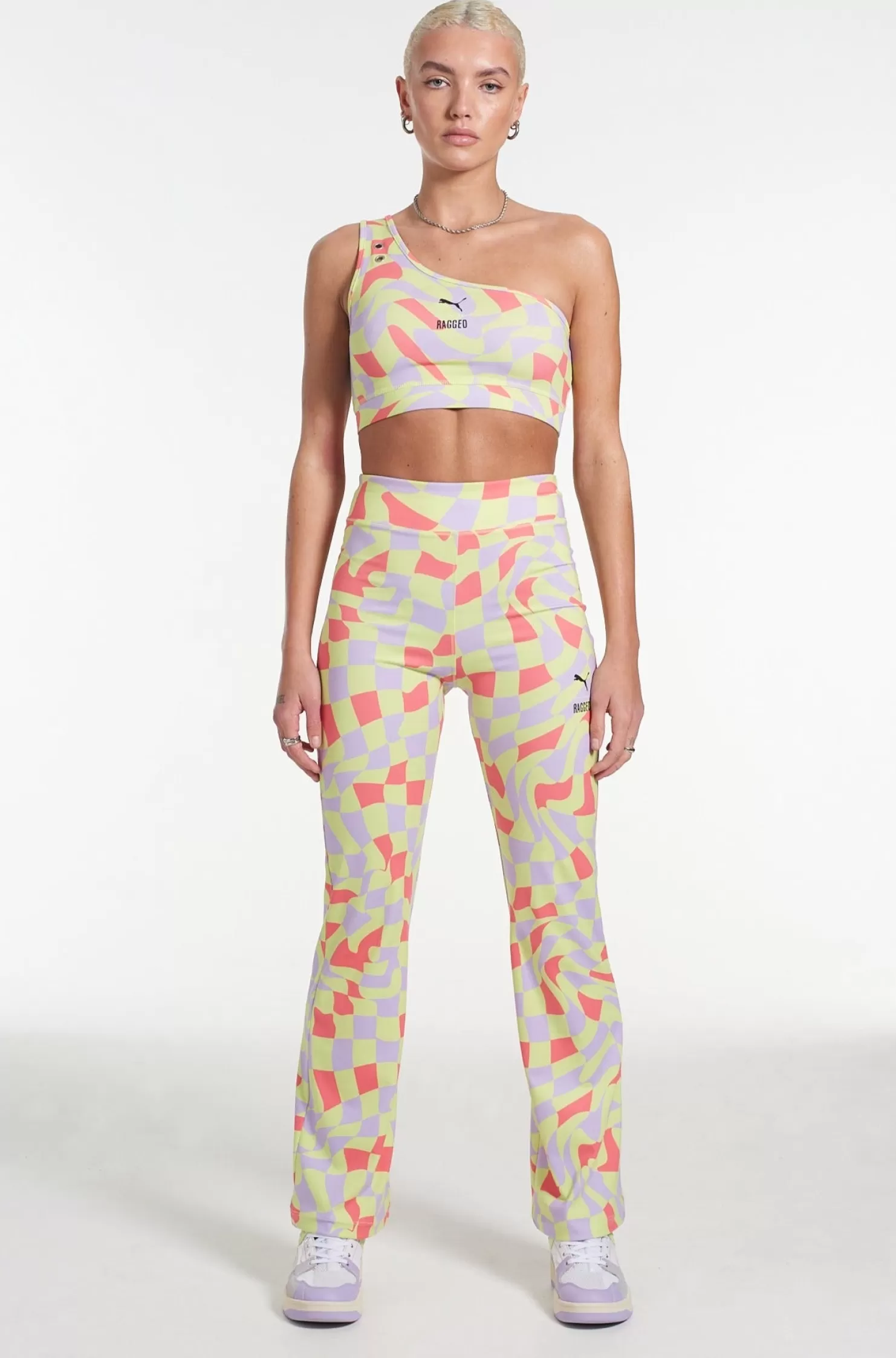 The Ragged Priest Puma X All Over Print Flared Pant-Women Trousers