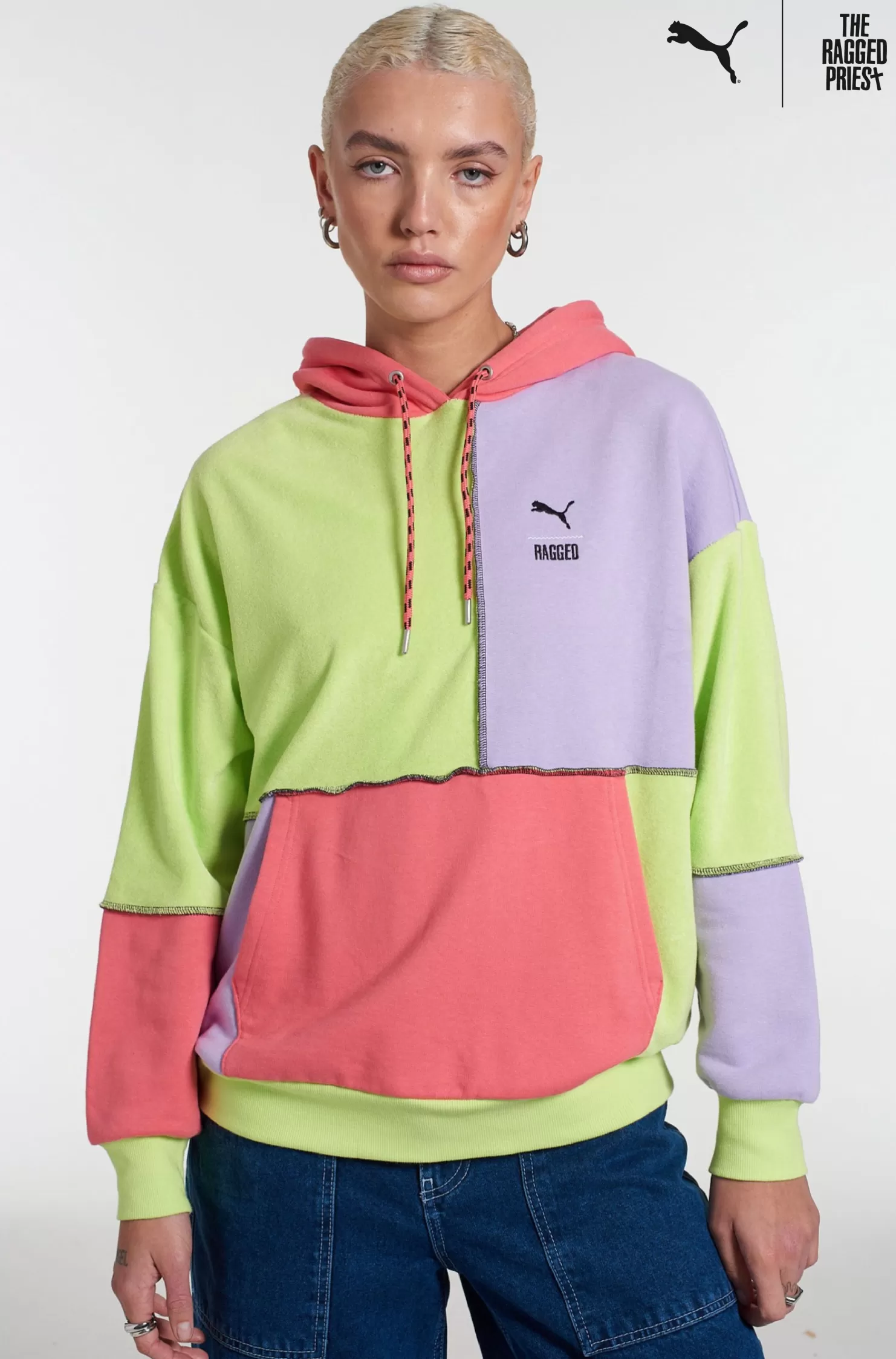 The Ragged Priest Puma X jersey Hoodie-Women Knitwear & Sweats