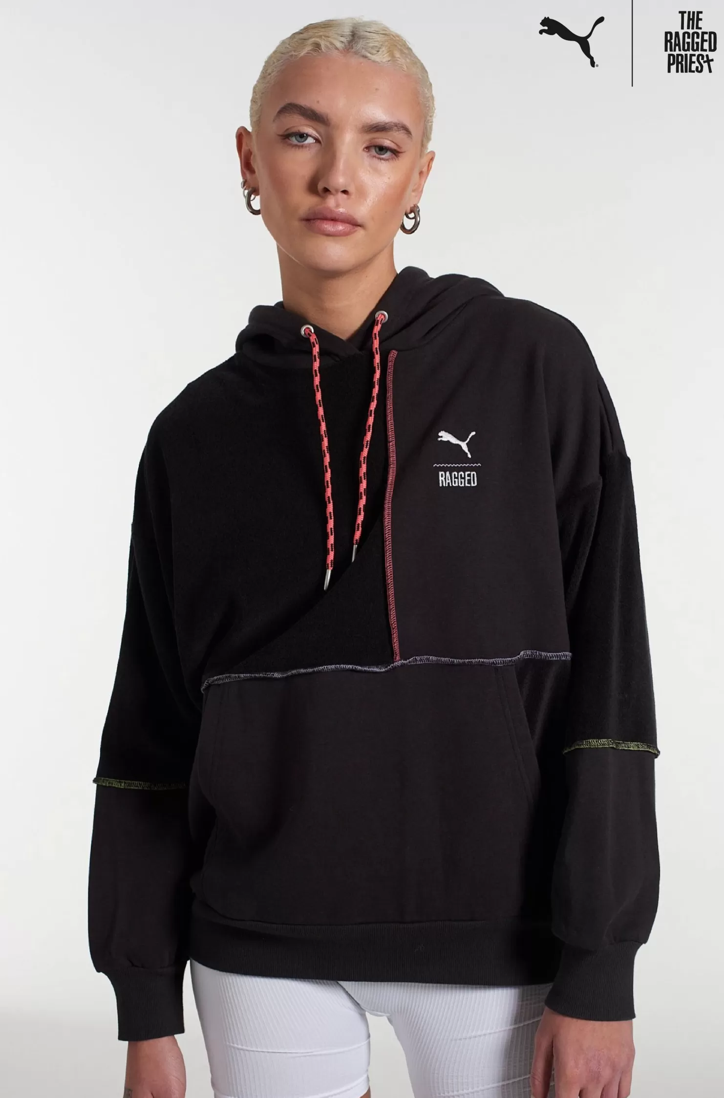 The Ragged Priest Puma X jersey Hoodie-Women Knitwear & Sweats