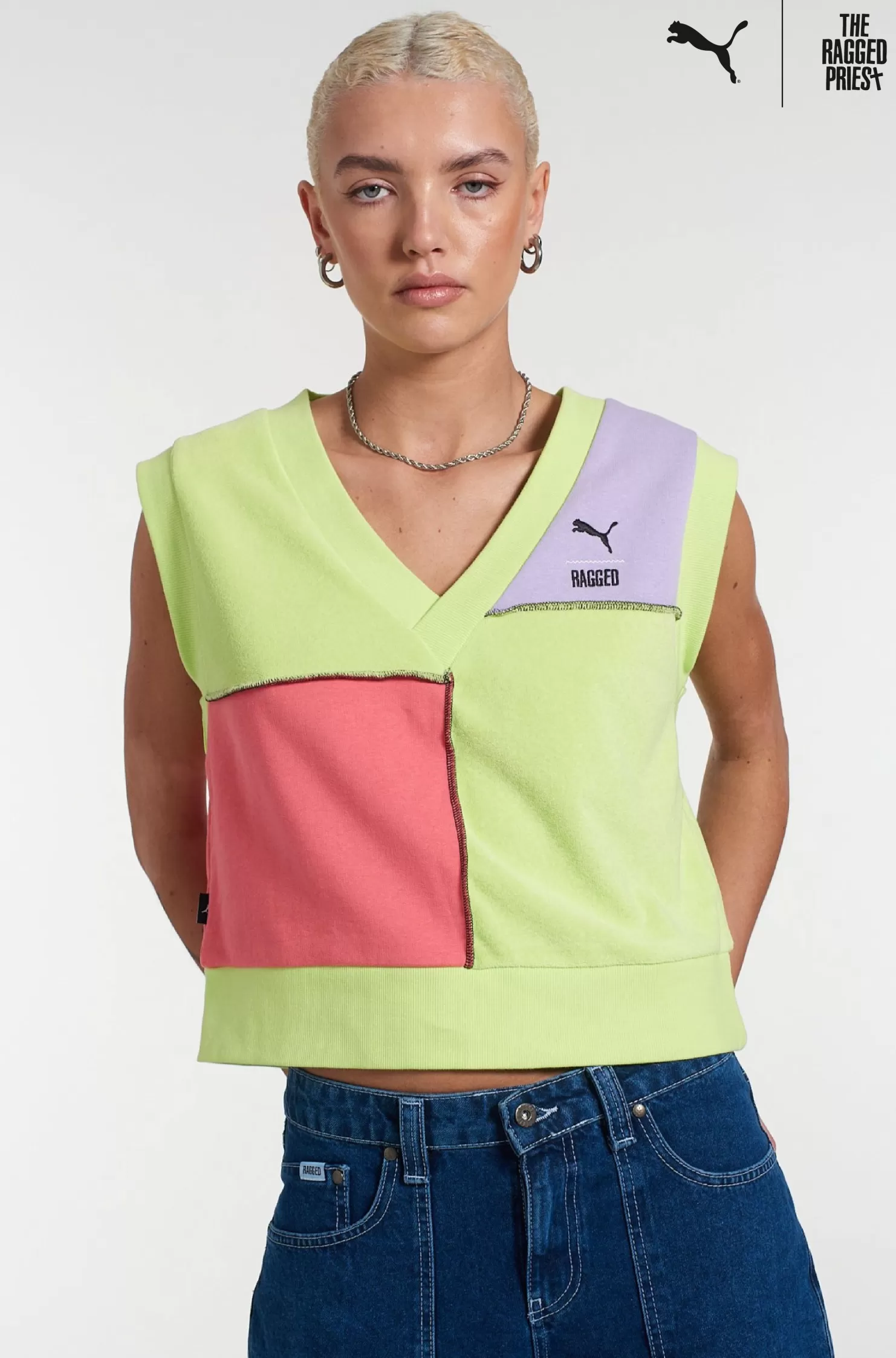 The Ragged Priest Puma X vest-Women Knitwear & Sweats