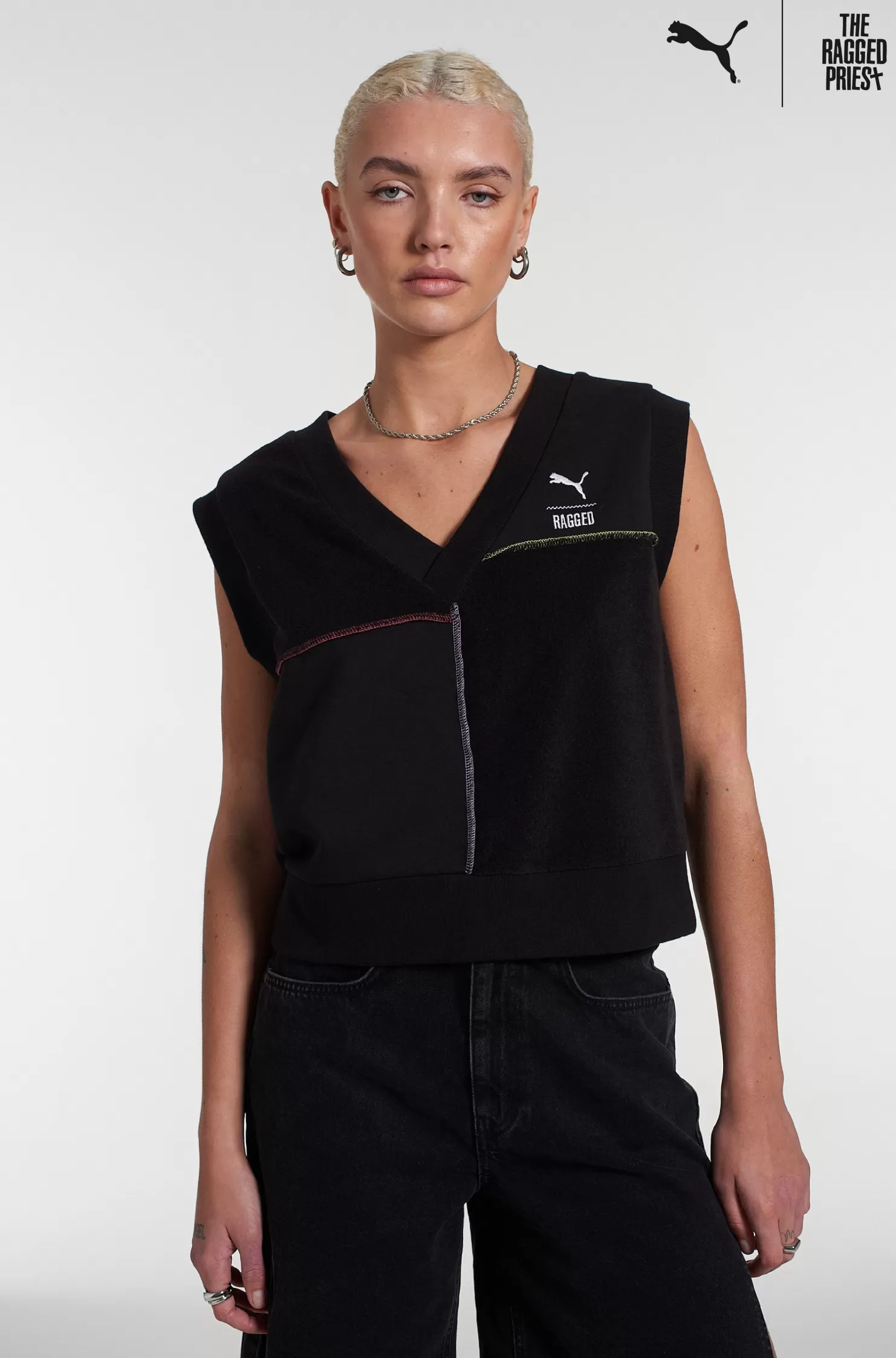 The Ragged Priest Puma X vest-Women Knitwear & Sweats