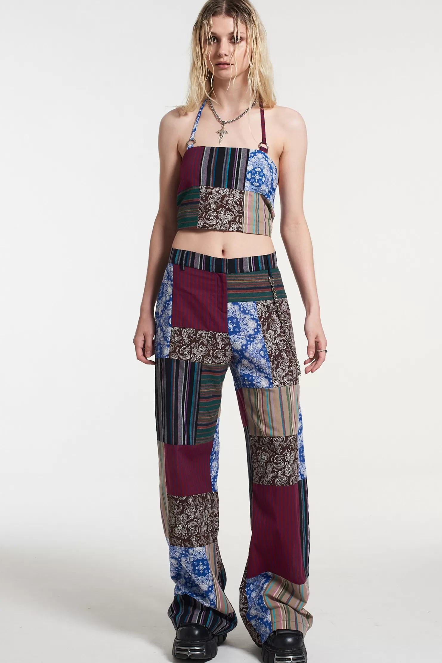 The Ragged Priest Radical Patchwork Pant-Women Trousers