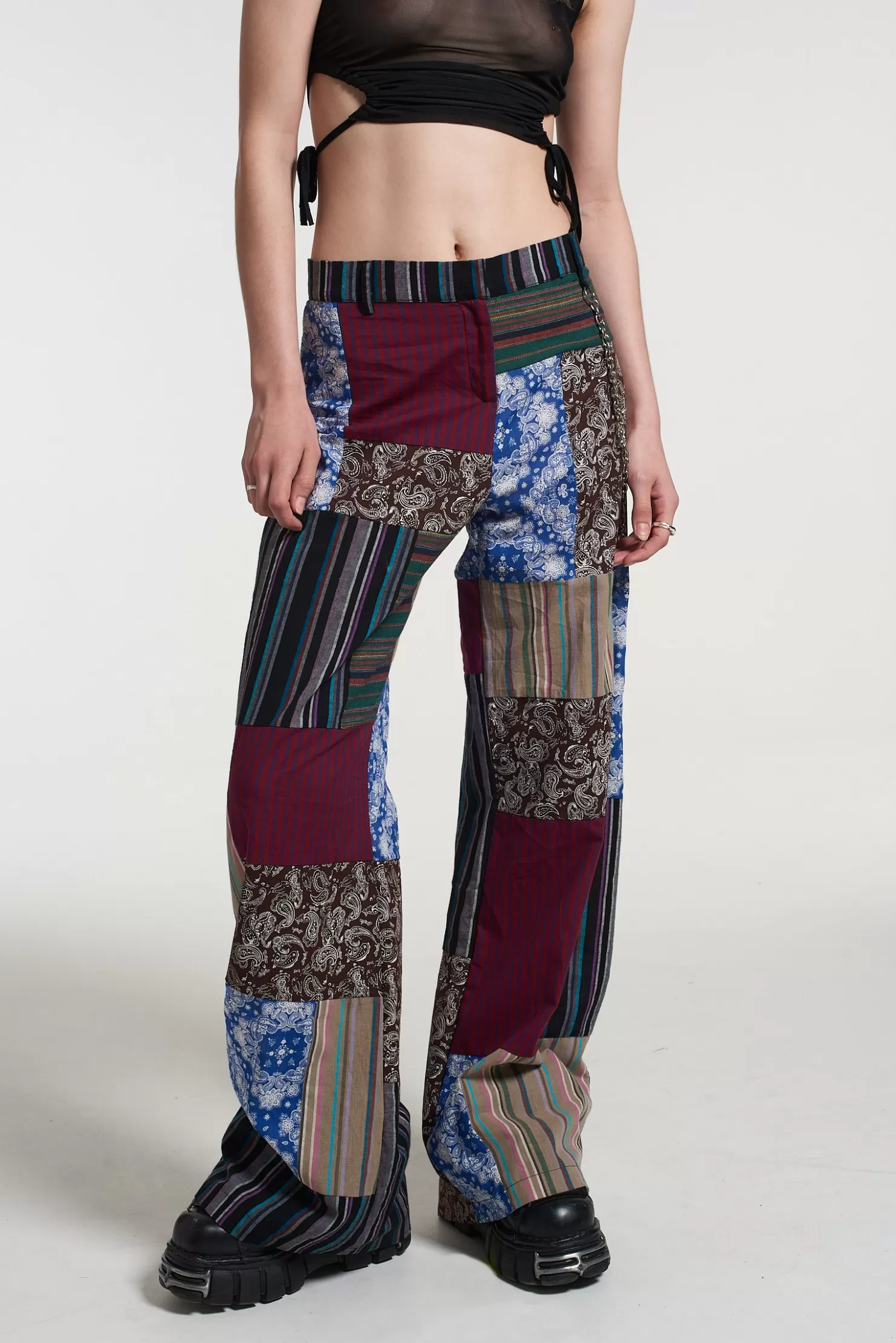 The Ragged Priest Radical Patchwork Pant-Women Trousers