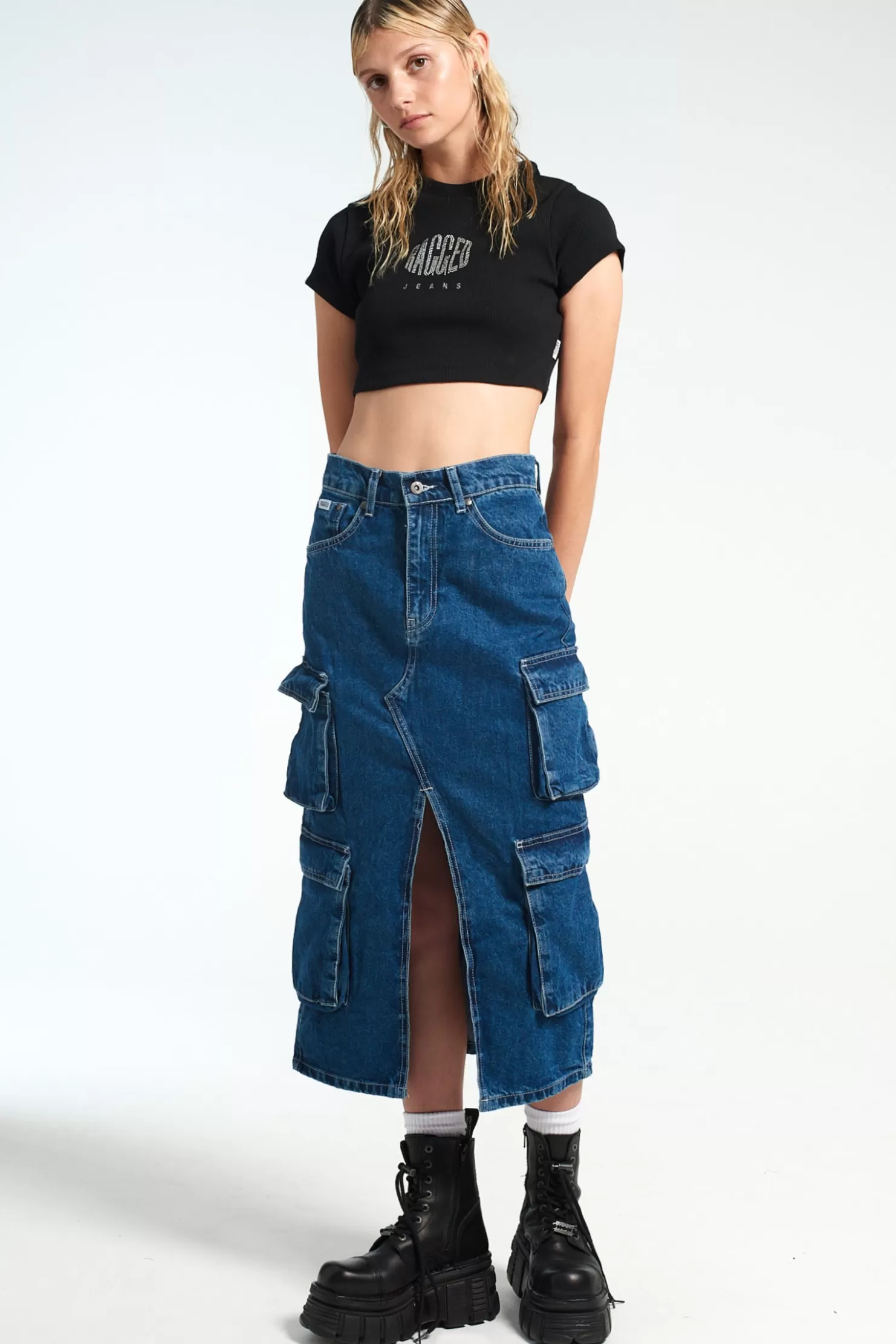 The Ragged Priest Soda Combat Skirt - -Women Skirts & Shorts