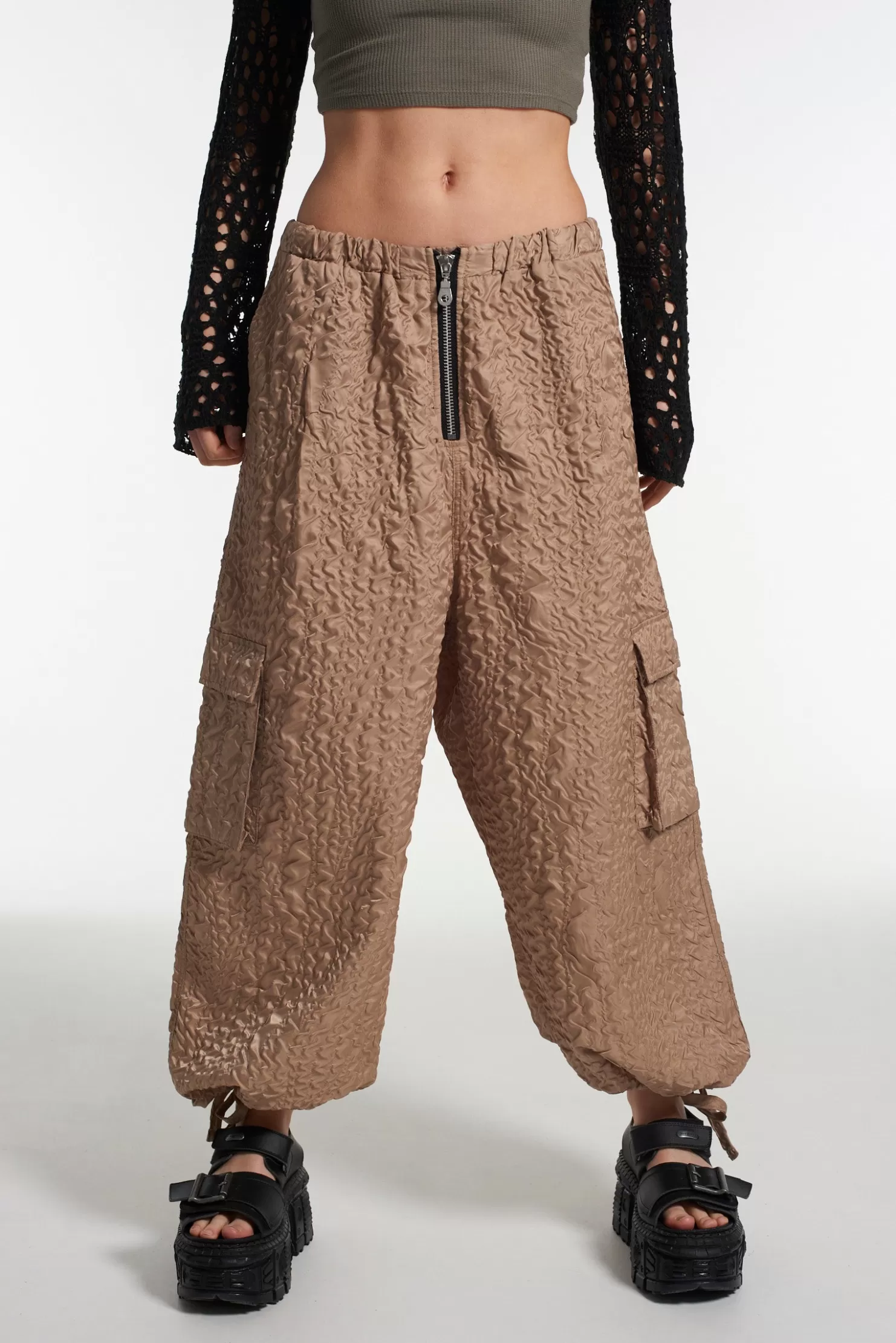 The Ragged Priest Storm Parachute Pants-Women Trousers