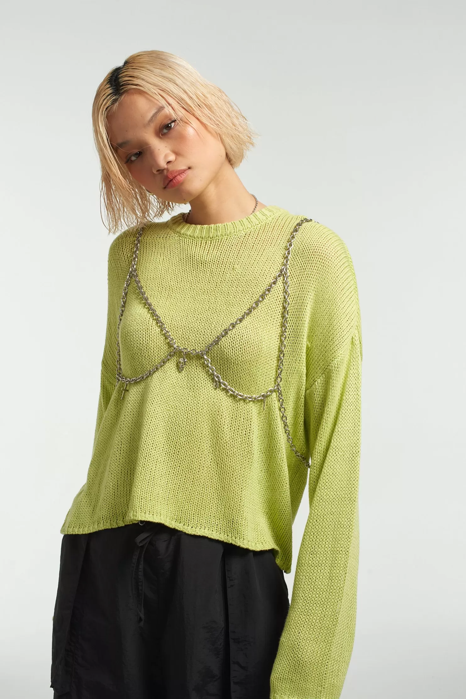 The Ragged Priest Trinket Layered Knit-Women T-Shirts & Tops