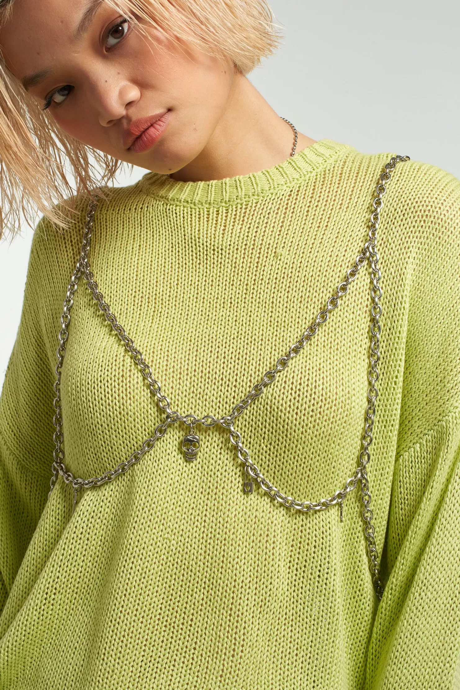 The Ragged Priest Trinket Layered Knit-Women T-Shirts & Tops