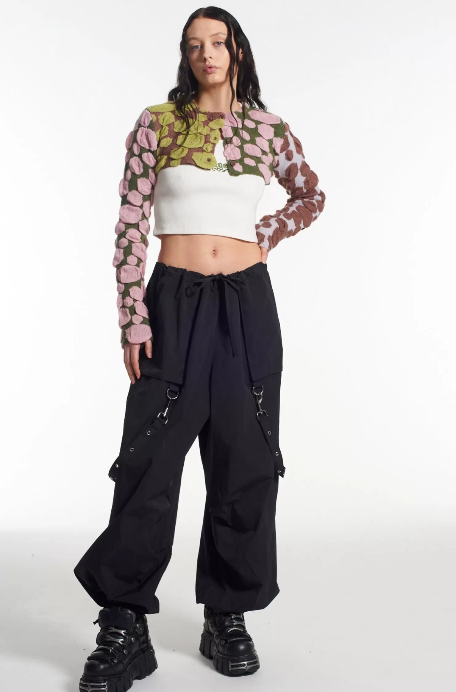 The Ragged Priest Trip Super Cropped Cardigan-Women Knitwear & Sweats